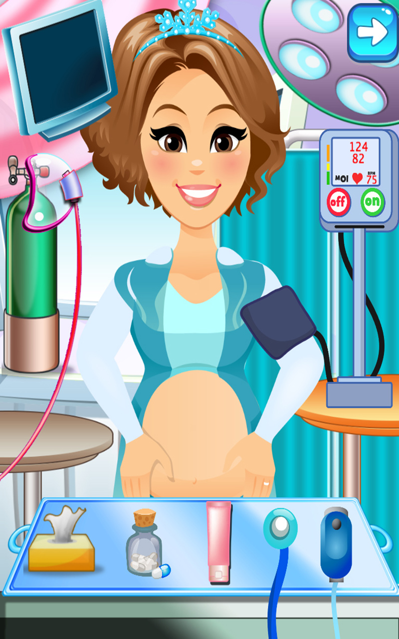 Ice Princess Newborn Baby & Mommy Frozen Kids Maternity Doctor Games