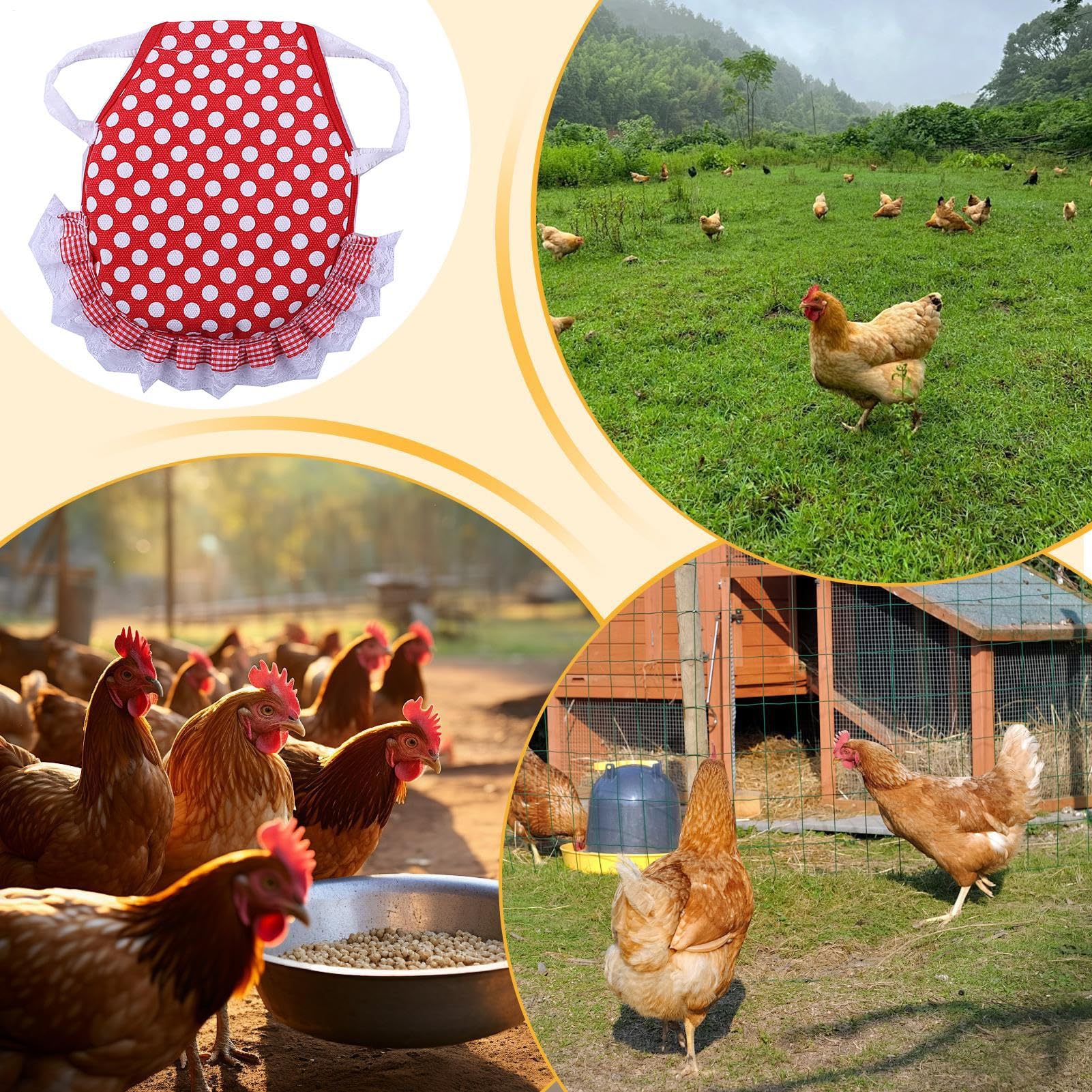 Delantales para Gallinas - Chaquetas para Gallinas,Delantales Transpirables Ajustables para Uso En El Gallinero Y La Granja Que Protege A Las Aves De Corral Incluyendo Pollos Y Gallos