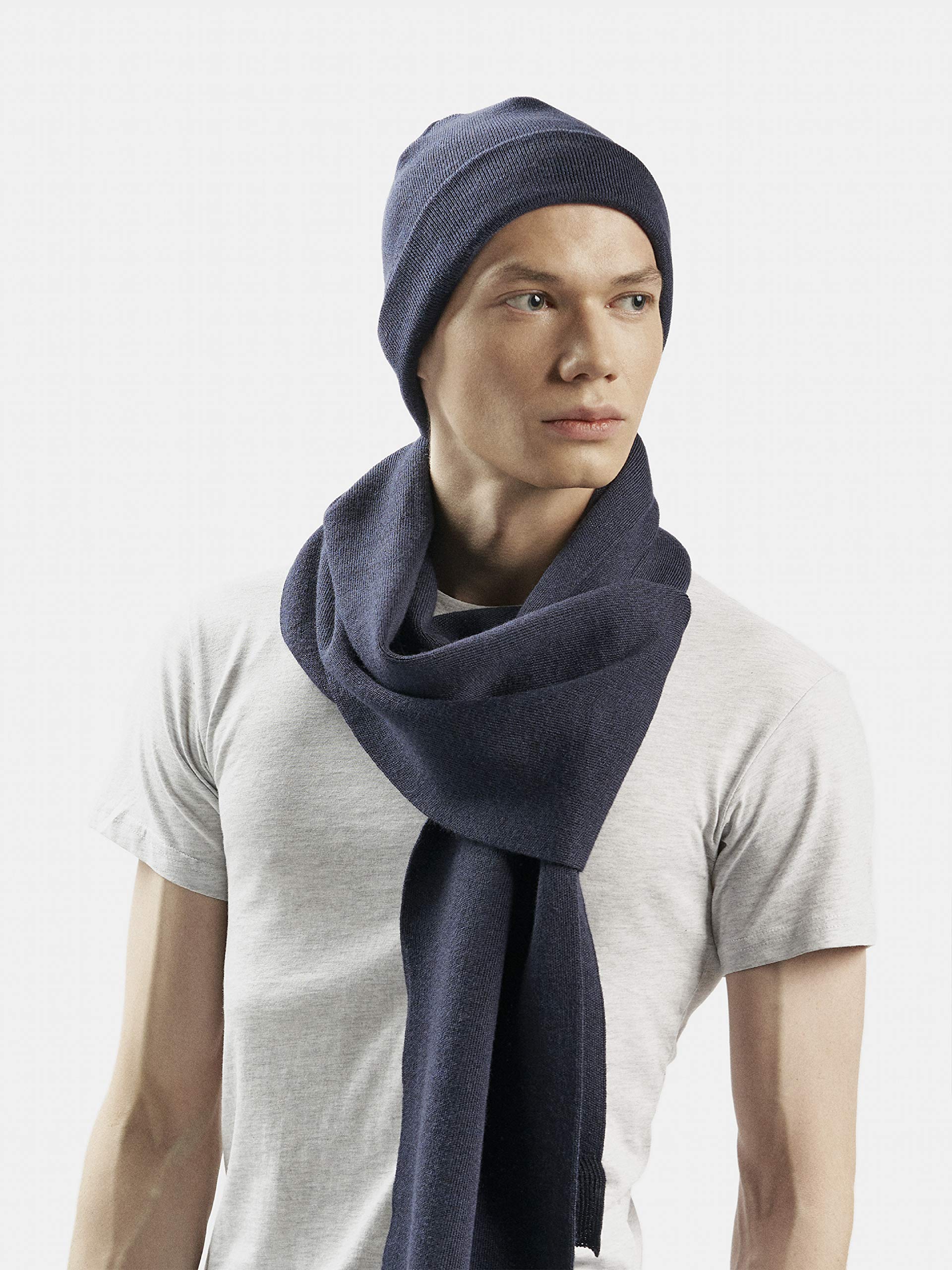 Enter the Complex® Sciarpa in fine lana merino uomo e donna, 240 x 25 cm