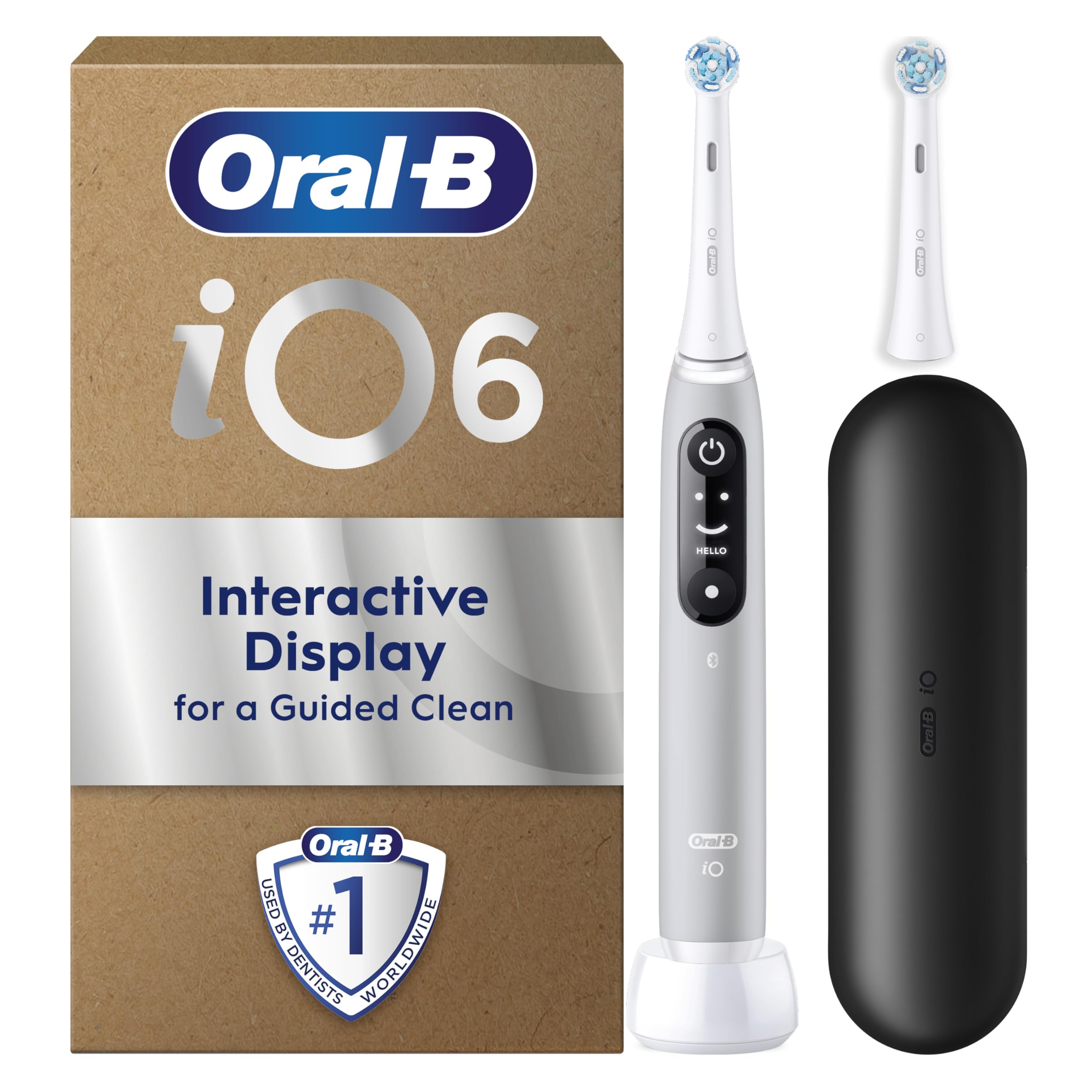 Amazon.co.jp: オーラルB 電動歯ブラシ iO 6 グレー 歯ブラシヘッド 2