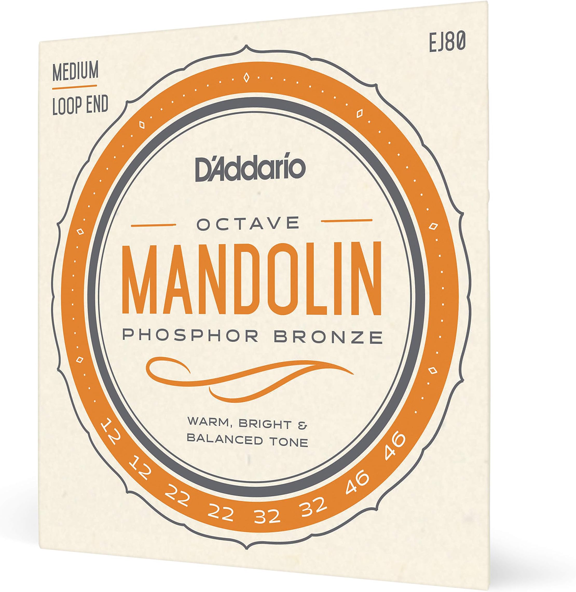 EJ80 Medium 12-46 Phosphor Bronze Octave Mandolin Strings