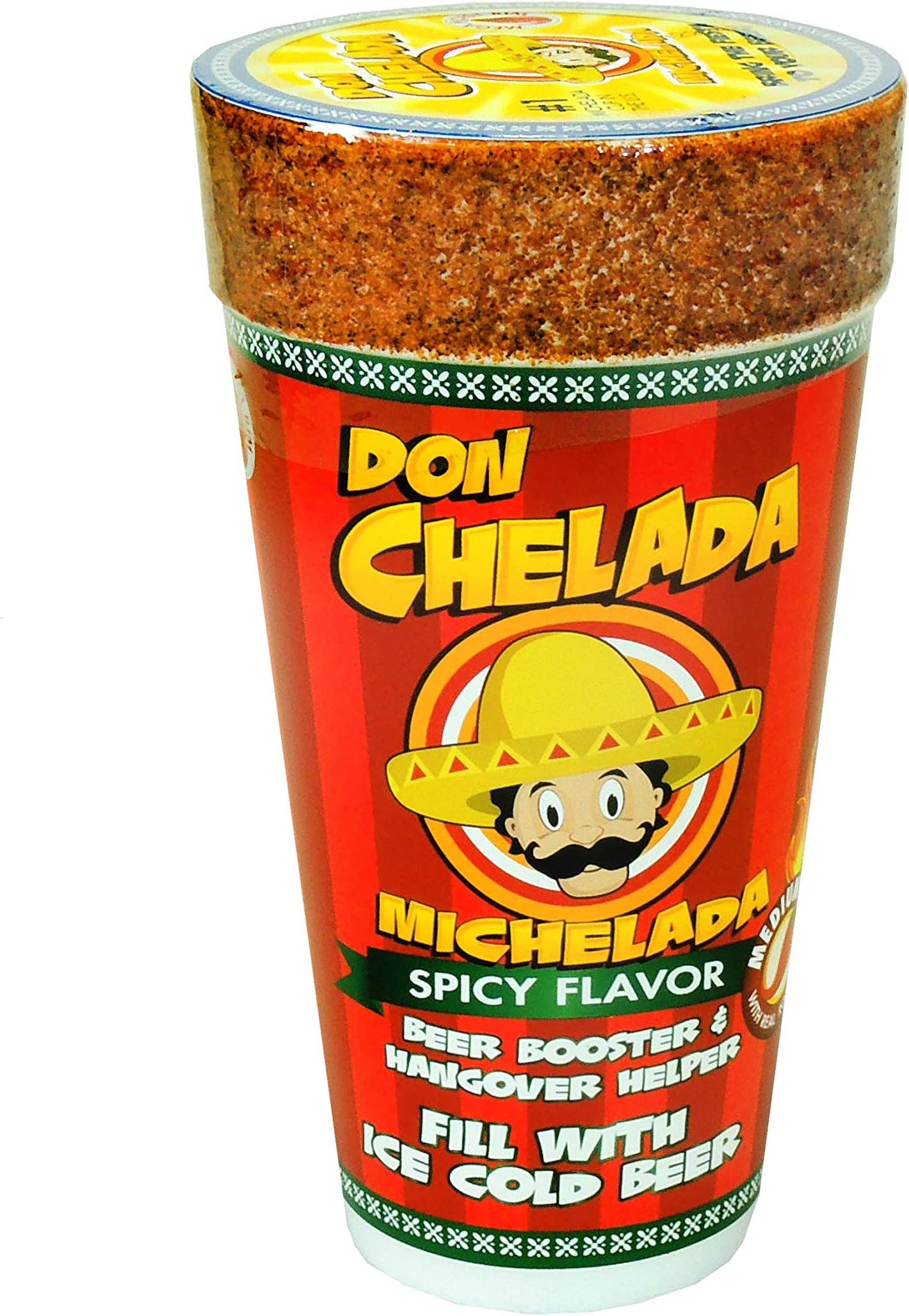 Don CheladaMichelada Cup Spicy 24Oz, 12 Count (BEER SALT)