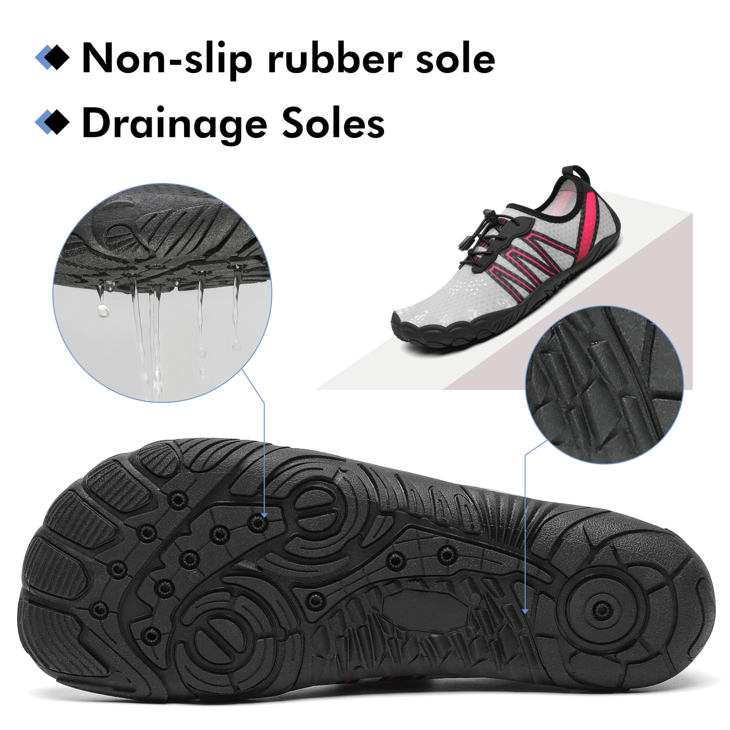 Mishansha Scarpe da Scoglio Donna Scarpette a Piedi Nudi Uomo