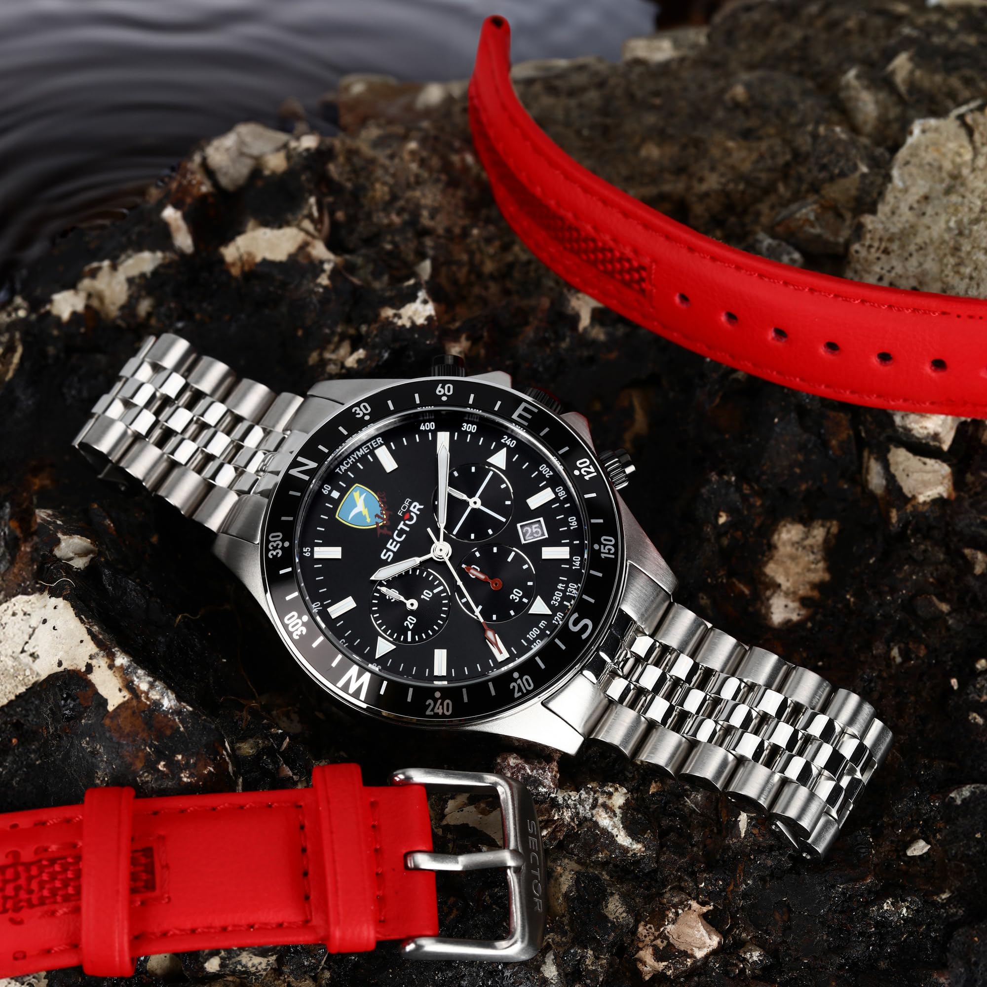 Sector No Limits Orologio Uomo Folgore in Acciaio, Cronografo, Special Pack, Limited Edition - R3273161052