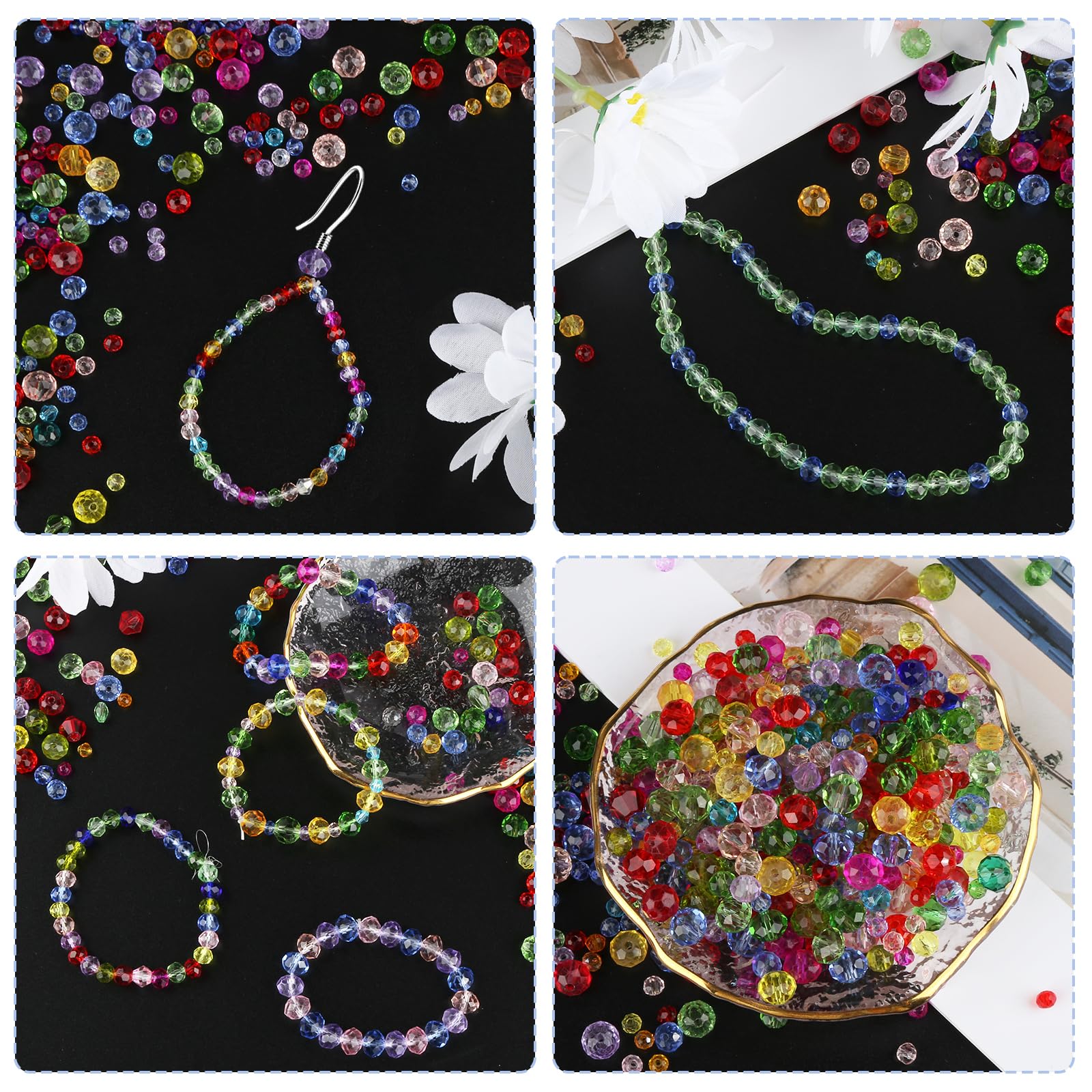 Bracciale In Legno E Perle Di Vetro Verde - Oasi - Gioielli - Bracc - Foto 5