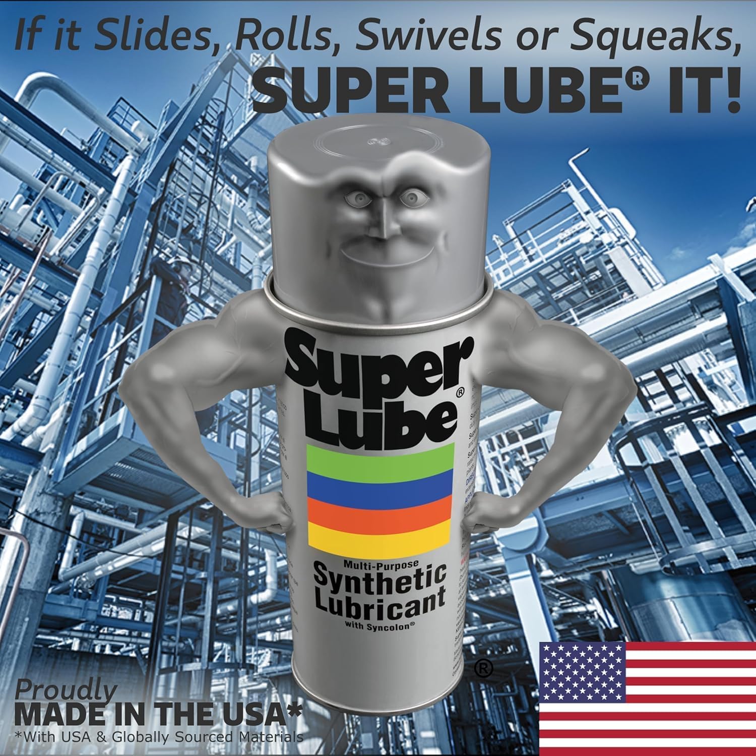 Super Synco Lube 21030 mit Aufsatz + 51004 + 97008 Set, Synthetisches Mehrzweck- & Bremsenfett und Öl mit Syncolon (PTFE)