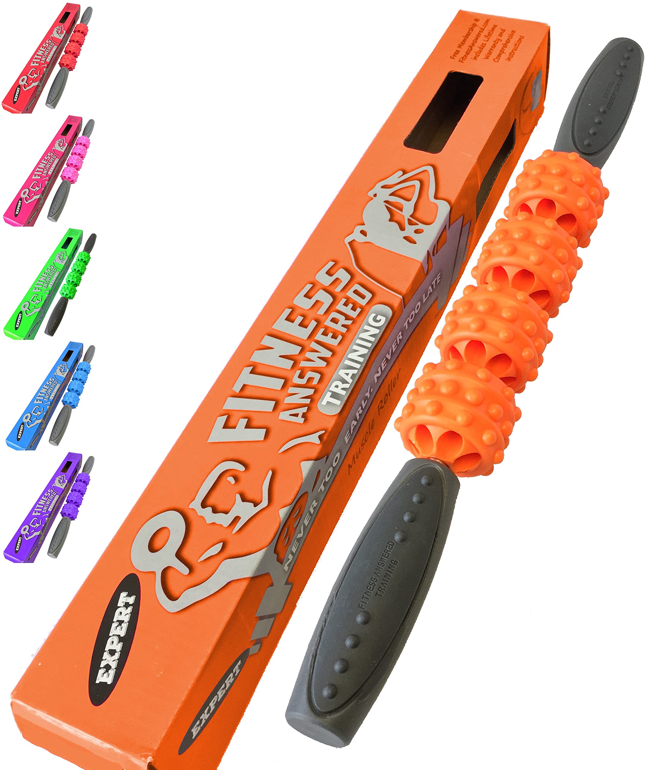 Massage Roller Stick | Muscle Roller Stick - Advanced Orange