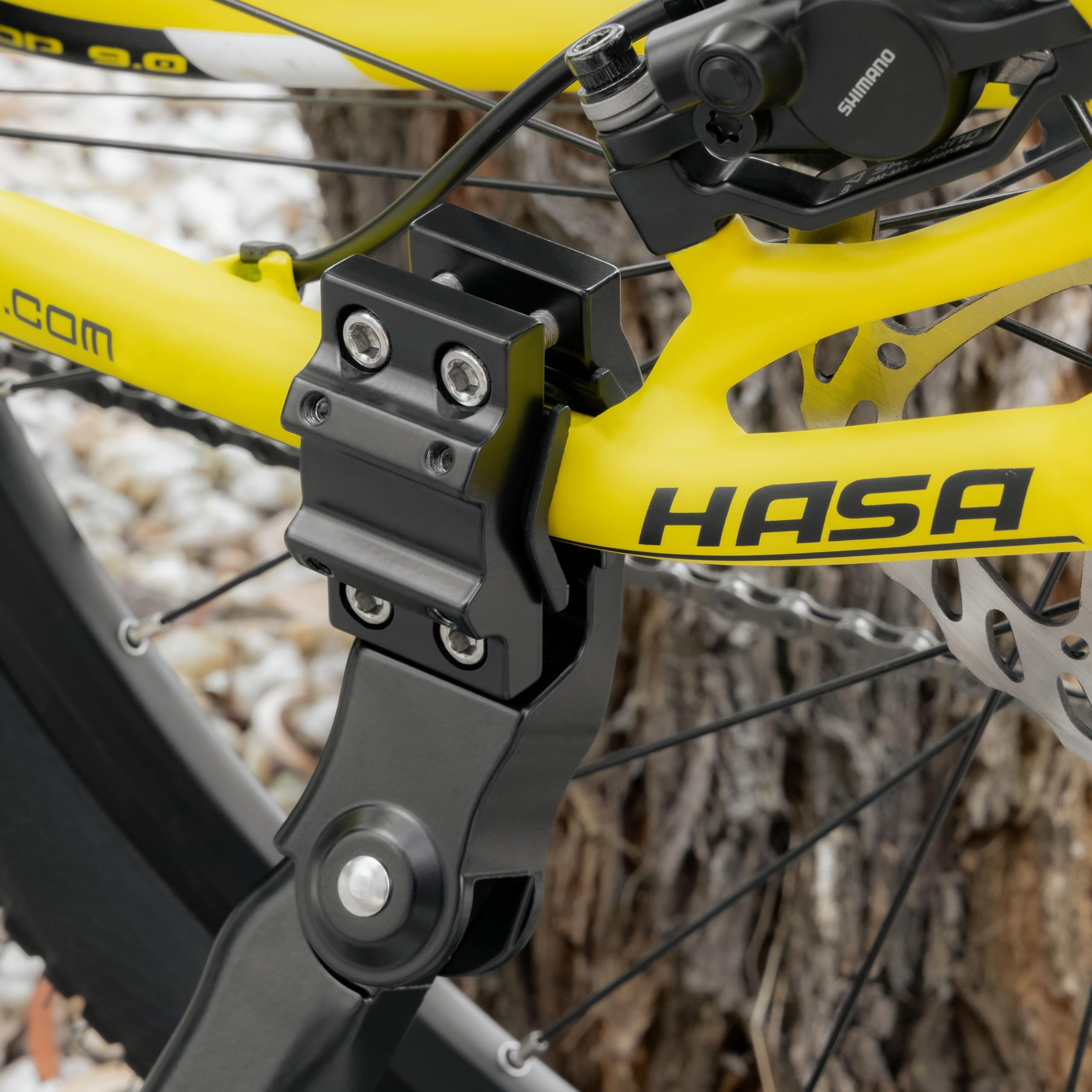 CyclingDeal Adjustable Rear Mount Bicycle Kickstand | Sturdy & Durable Bike Kickstand for 24-29" Adult & Kid Bicycles, MTB & 700C Road/Hybrid Bikes | Premium Quality Full Aluminium w/New Clamp Design