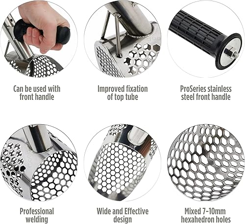 Miniatura 3 de CooB Herramienta de caza de detección de metales de cuchara de arena de acero inoxidable Detector de metales Kovsh v2. fuerte y compacto.