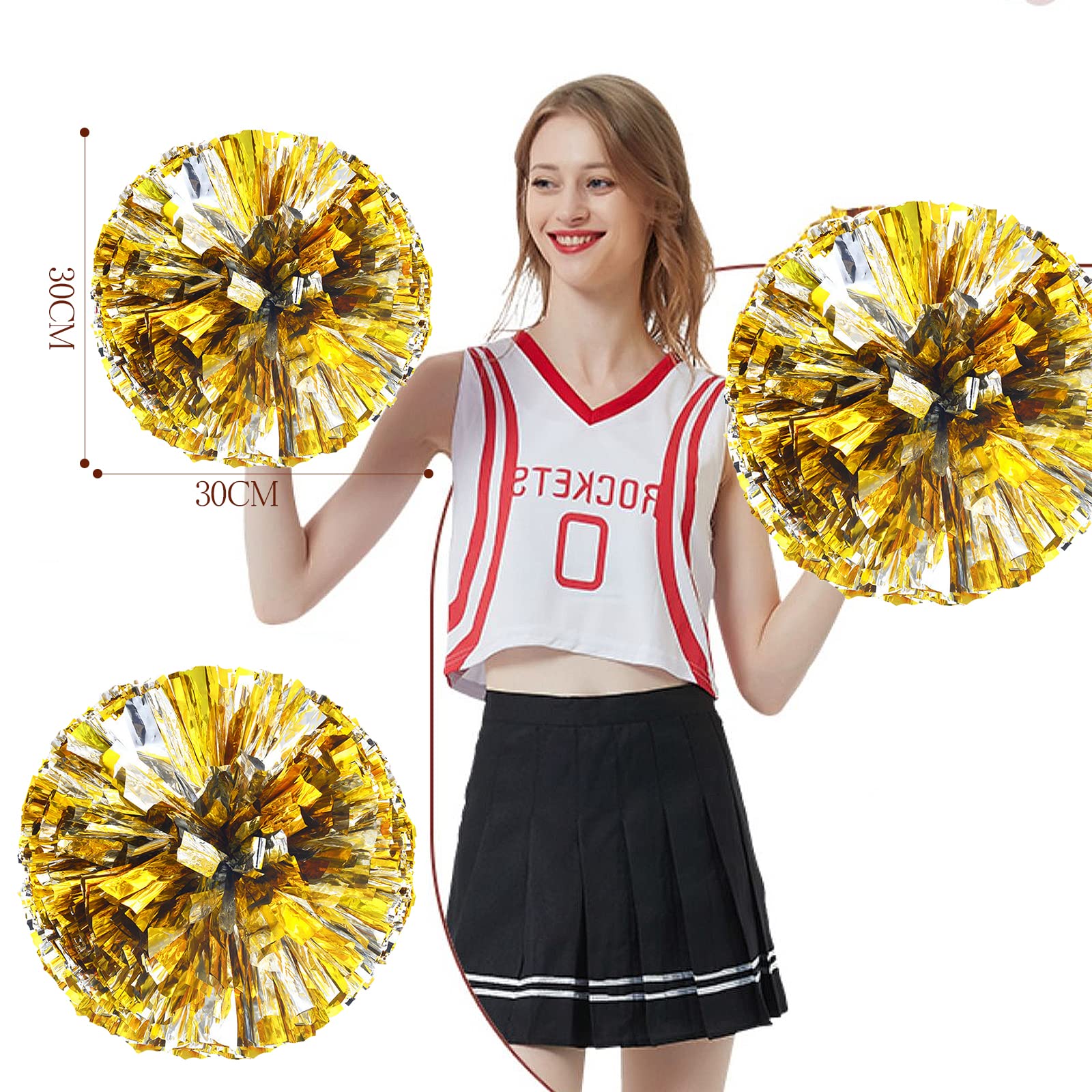 Amazon.co.jp: CMD ポンポンチア ダンス 応援グッズ チアリーダー 30cm