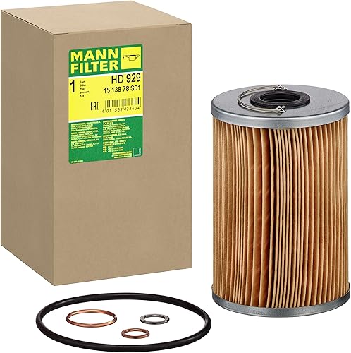 Mann Filter H 929 x Cartucho de Repuesto de Filtro de Aceite con Junta de Tapón de Drenaje de Aceite Compatible con Mercedes-Benz (EE. UU.) 200CE