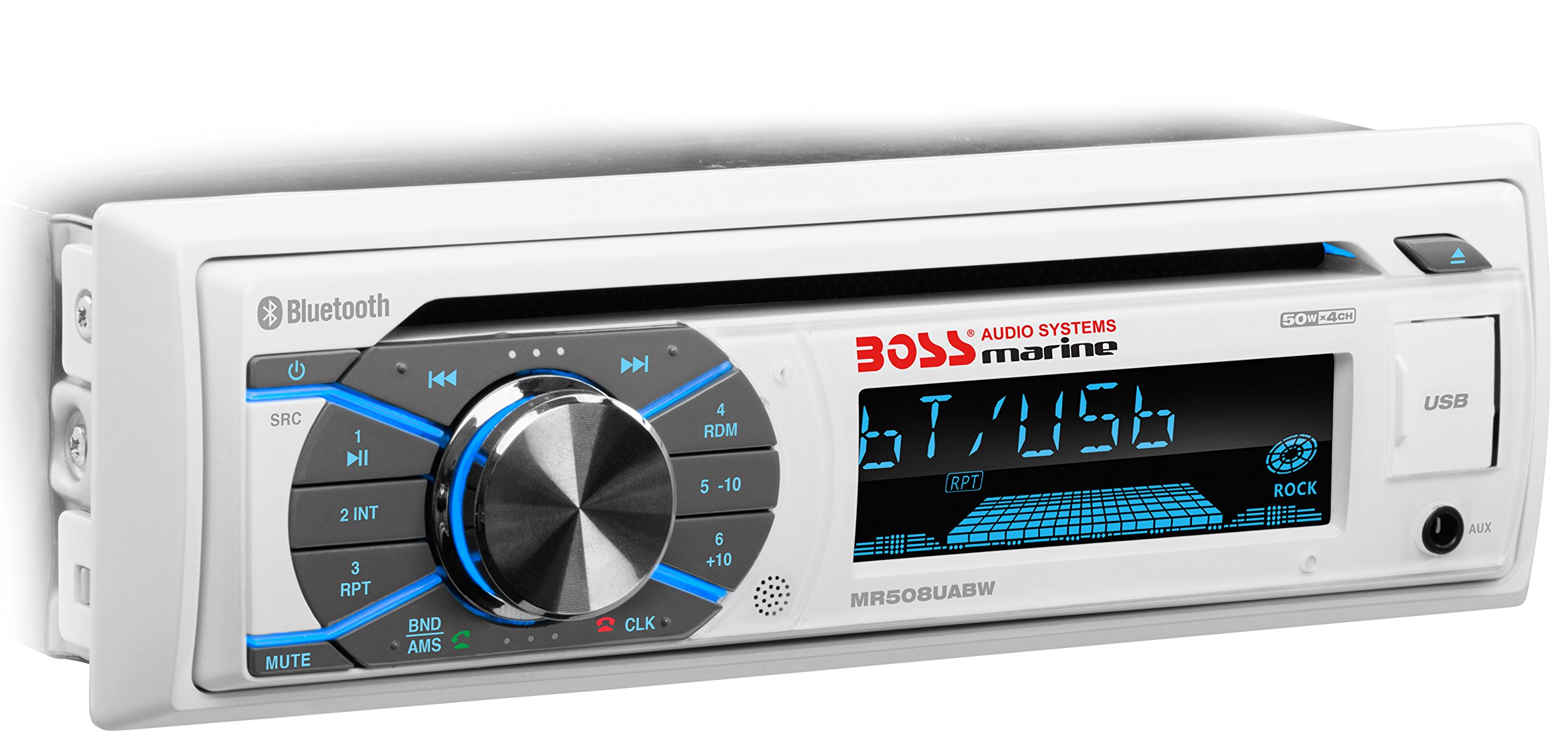 BOSS Audio Systems MCK508WB.6 Marine Boat Stereo Sound System Speaker Package Single Din Radio