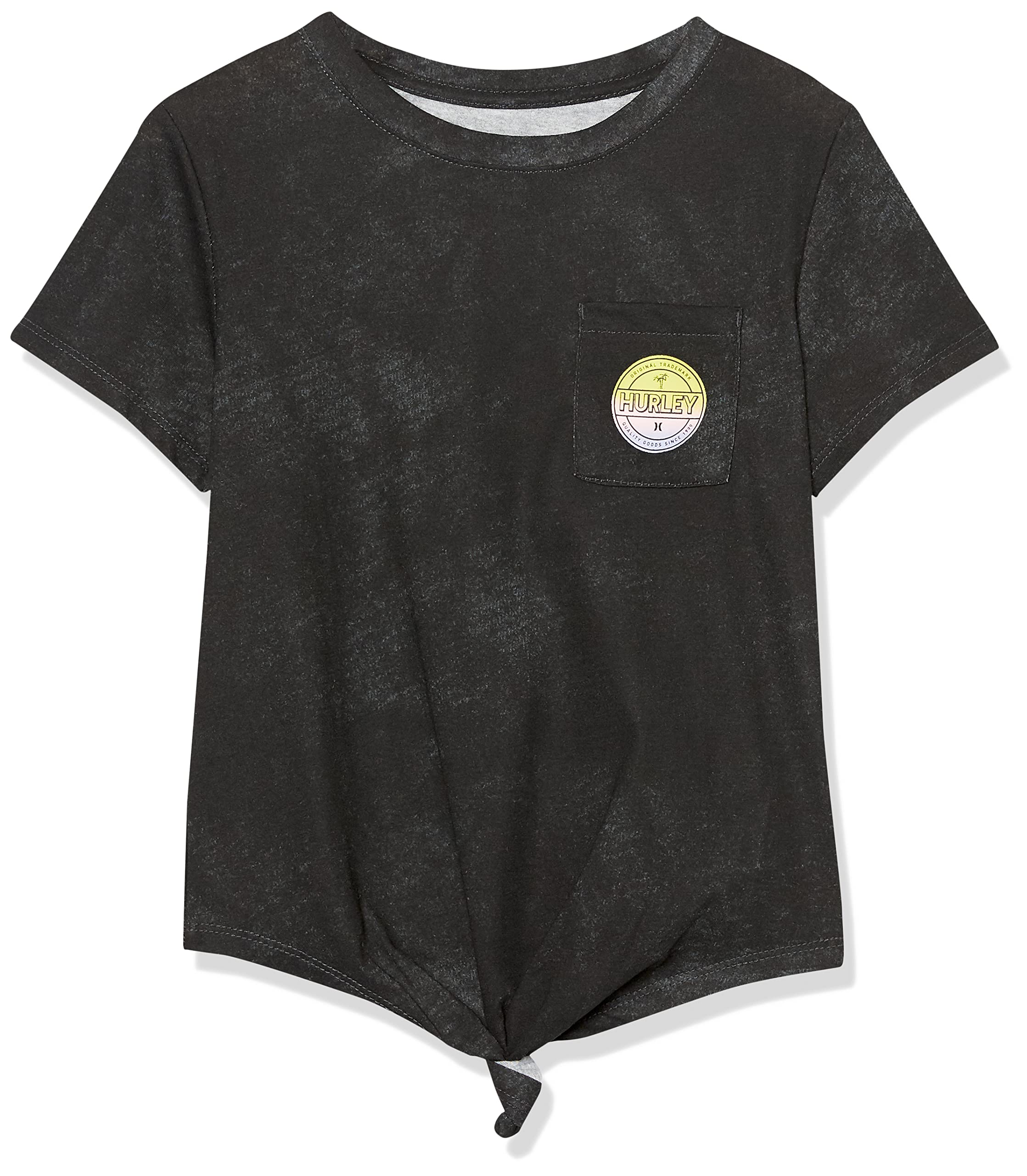 Hurley Girls' Front Tie Graphic T-Shirt