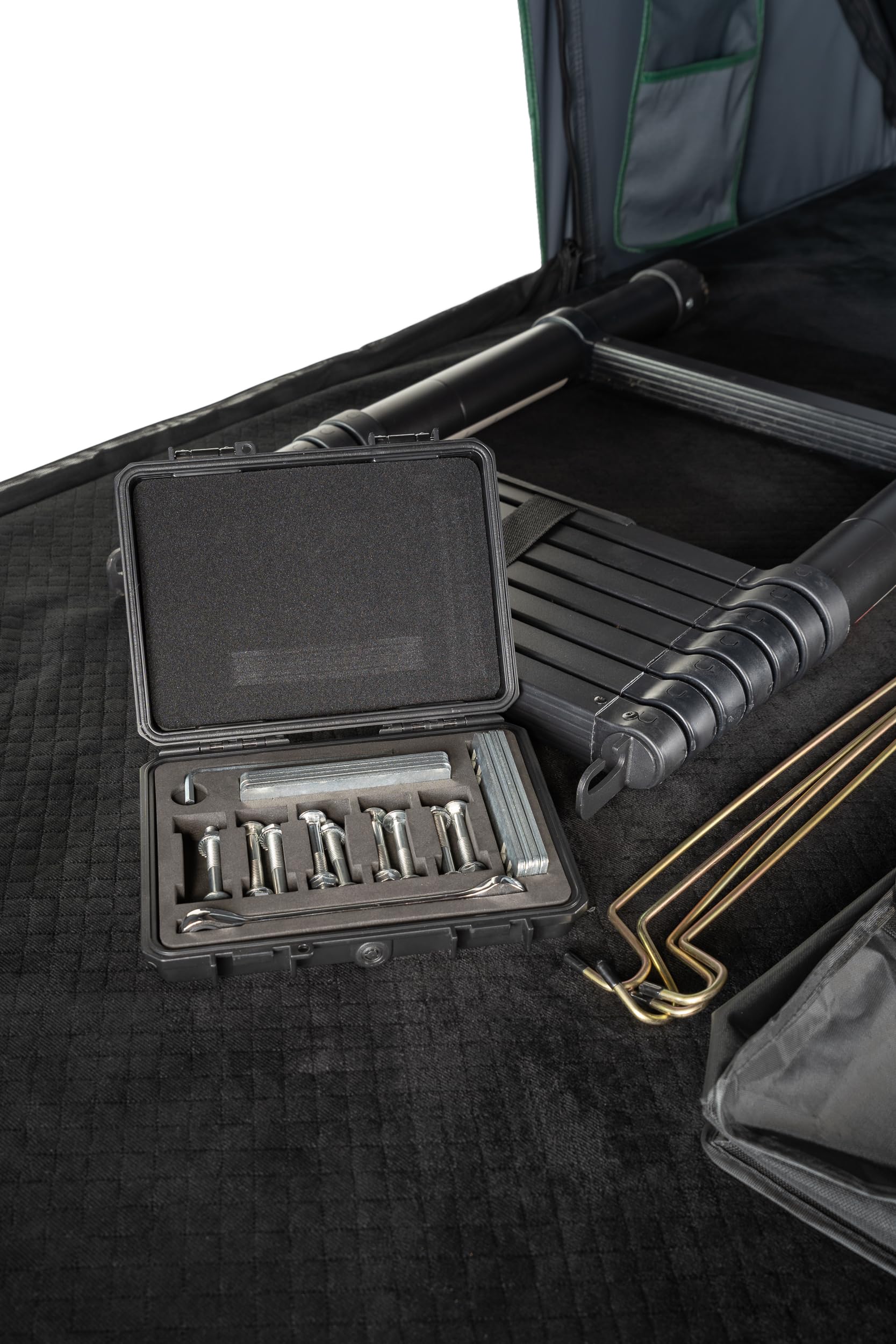 BIA Outdoor Robert - Tenda da tetto rigida, montaggio rapido, resistente alle intemperie e robusta, adatta per SUV e auto, ideale per campeggio e avventure all'aperto, con materasso e scaletta