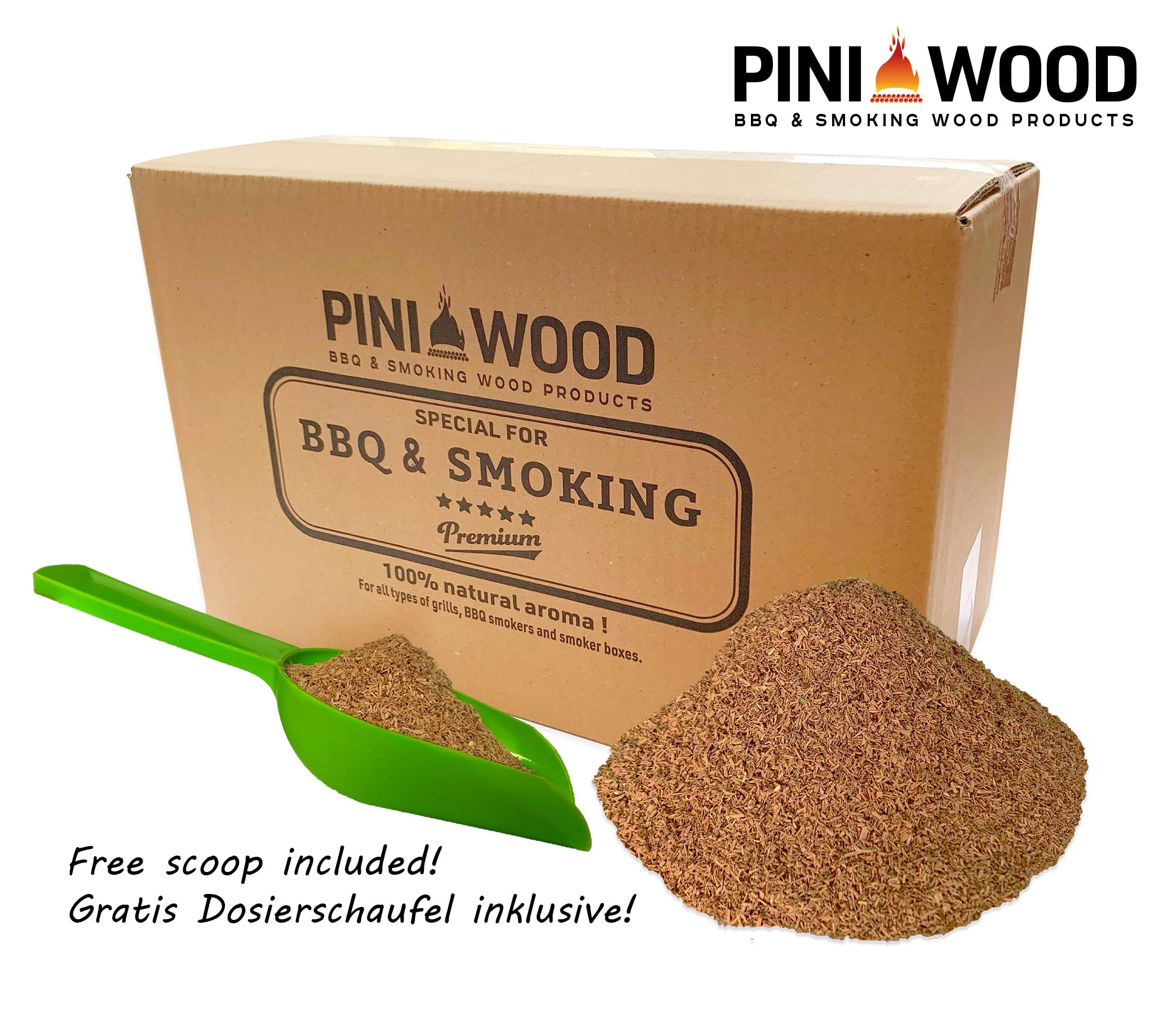 PINI Virutas para ahumar (5 kg, cereza, 1-3 mm, 18 L)