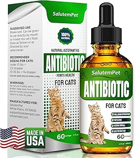 Natural Antibiotics Alternative for Cats | Cat Antibiotics | Supports Cat Allergy Relief | Cat Itch Relief | Cat Allergy Support | Cat Multivitamin | Pet Antibiotics | Cat Antibiotics | 2 Oz