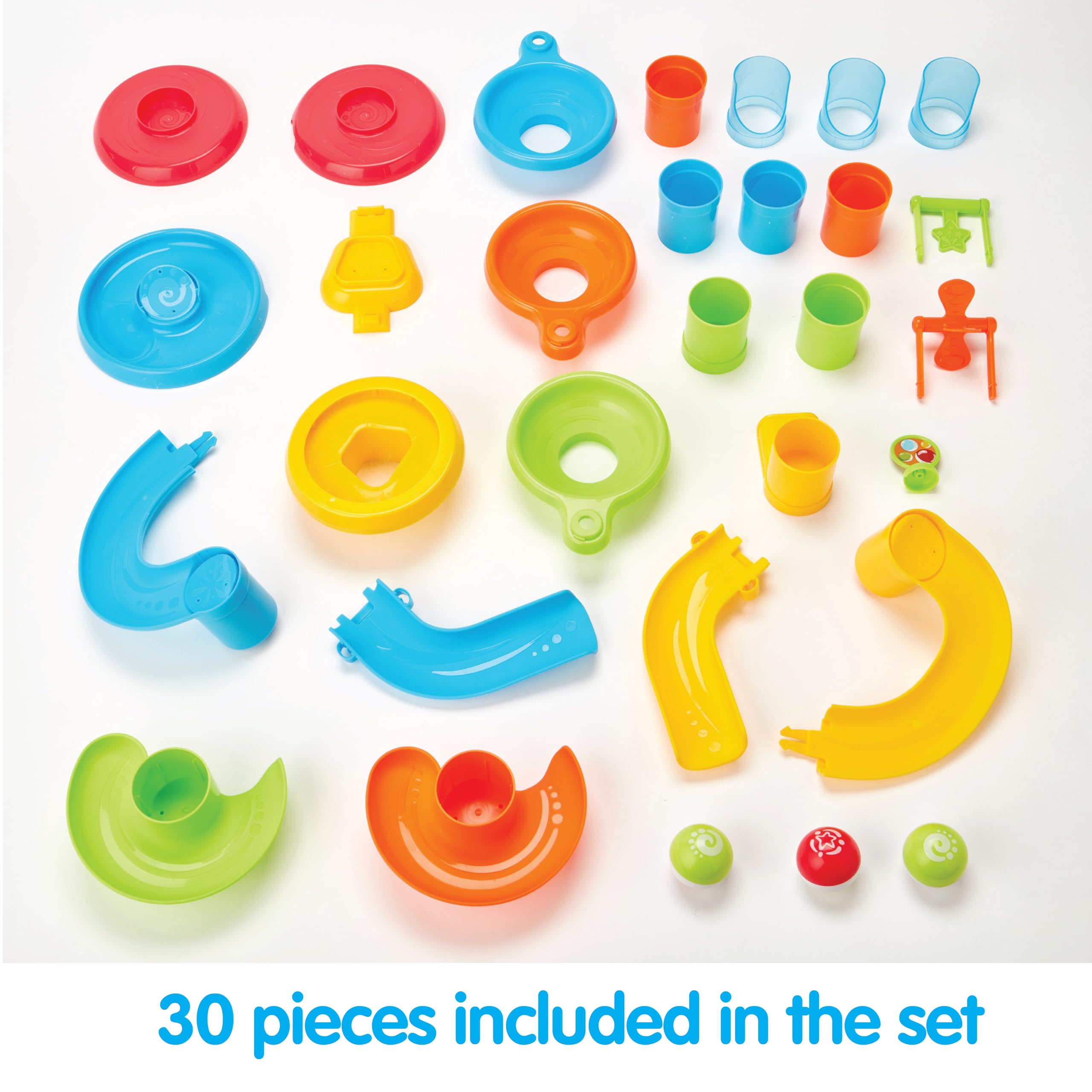 Amazon.com: Kidoozie Drop N' Roll Raceway – 30-Piece Marble Run