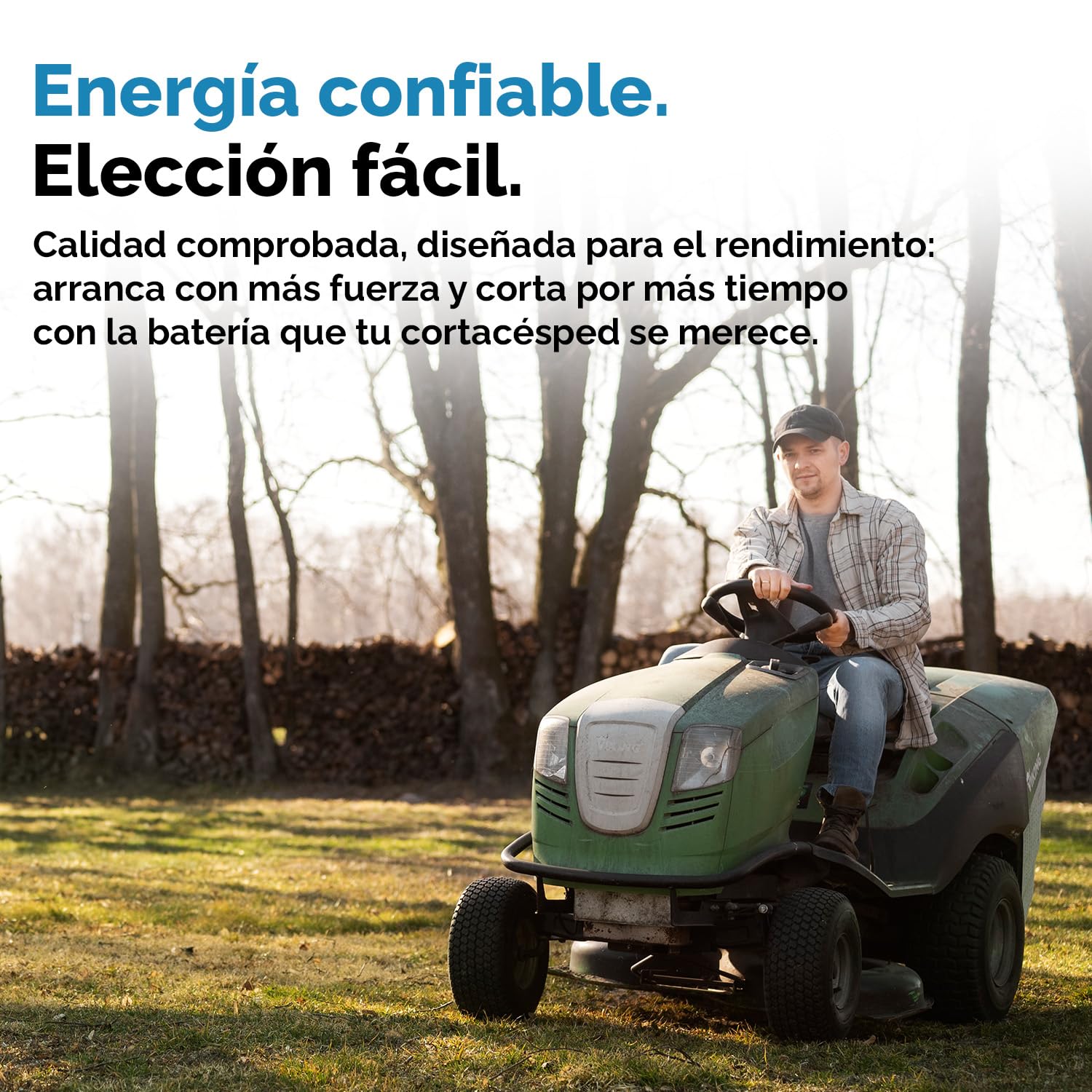 Electronicx AGM U1(9) 30AH 330A (EN) Batería para cortacésped con asiento, herramientas de jardín, batería de arranque, sin mantenimiento, tecnología AGM cerrada.