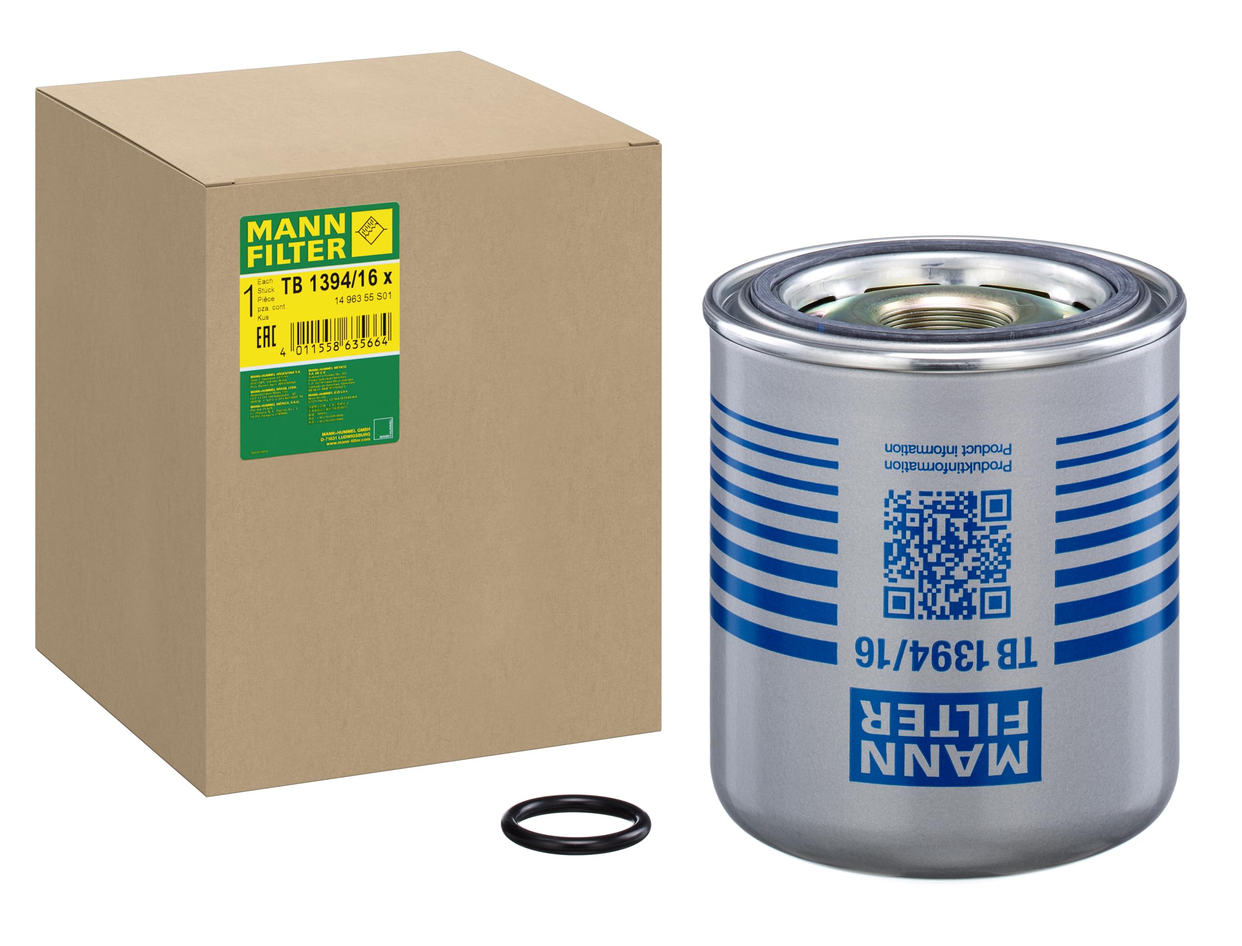 MANN-FILTER TB 1394/16 x Lufttrockner-Kartusche - für Lkw + Busse