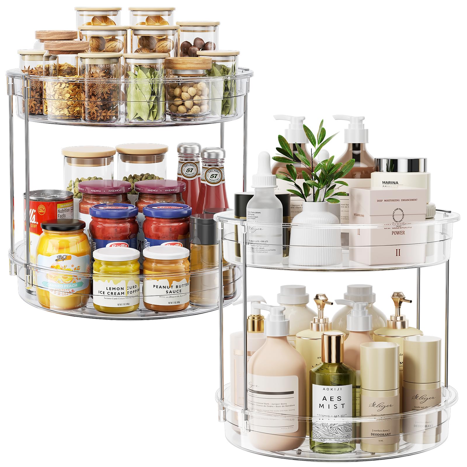 Photo 1 of LAMU 2-Tier Lazy Susan Turntable Organizer