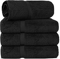 Vista 52 de Chakir Turkish Linens - Toallas turcas de 100% algodón, suaves y absorbentes (4 paños, color gris)
