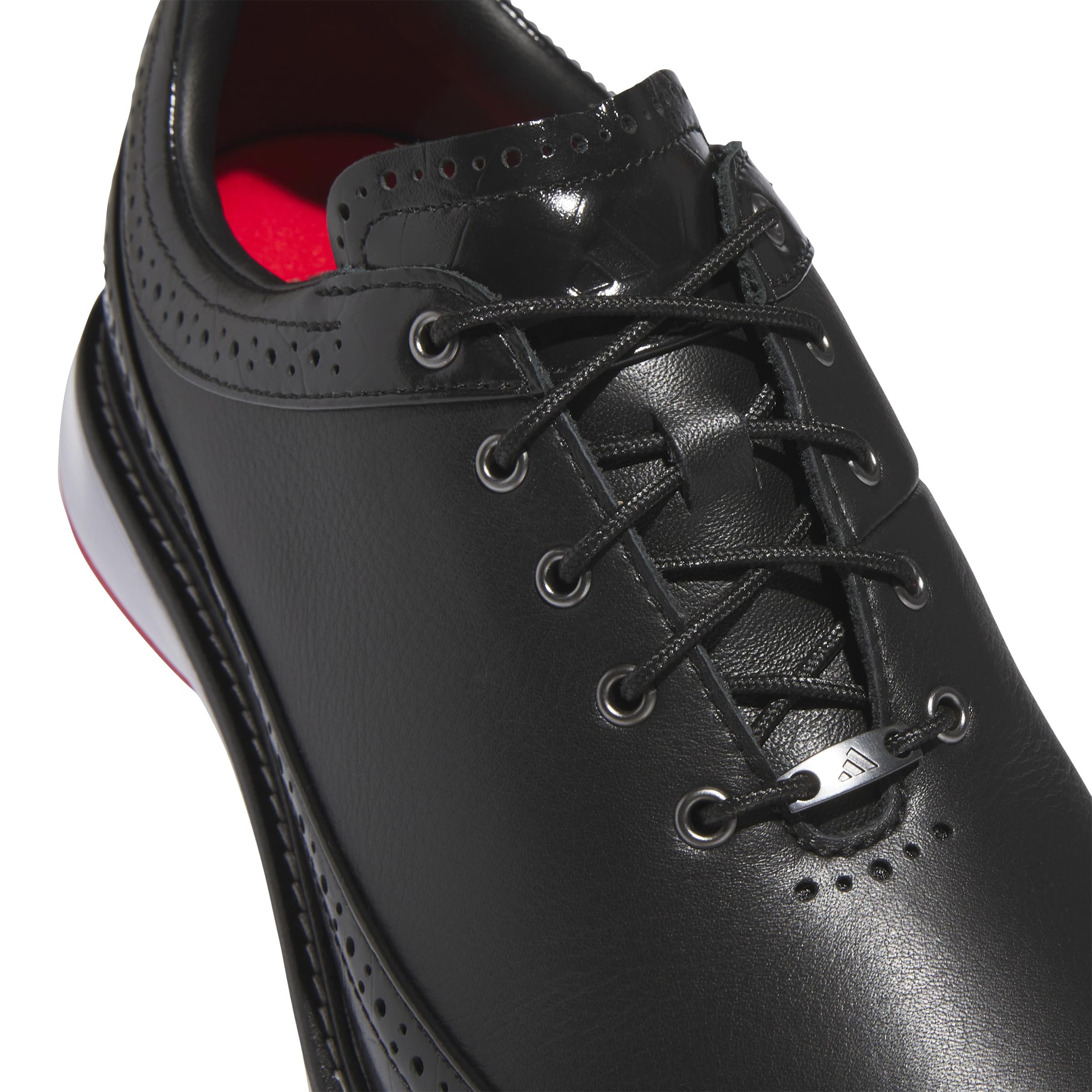 adidas Unisex MC80 Spikeless Golf Shoes, Core Black/Iron Metallic/Better Scarlet, 10