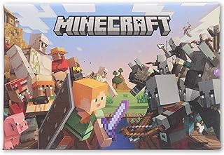 12 Minecraft Bedroom Ideas for Fun Creative Themed Spaces 17 Open Road Brands Minecraft Battle Scene Gallery Wrapped Canvas Wall Deco...