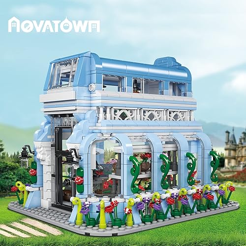 Miniatura 2 de Mould King Nuevos juegos de construcción de jardín botánico con kit de luz LED, bloques de construcción MOC de construcción de ingeniería, juegos de