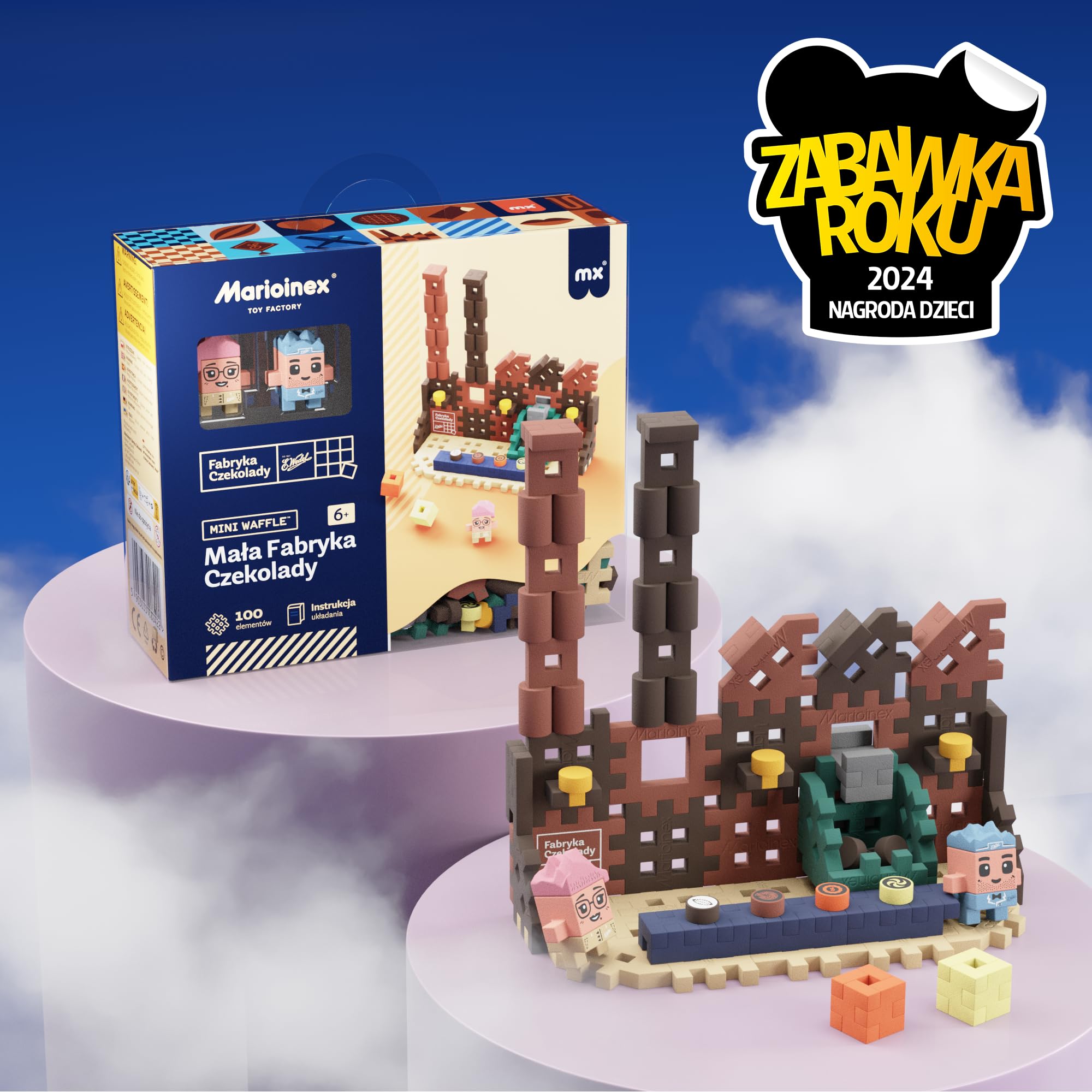 MINI WAFFLE - WEDEL - MAŁA FABRYKA CZEKOLADY 100 ELEMENTÓW