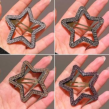 Amazon.co.jp: Roczential 8個セット ヘアクリップ 星 星型