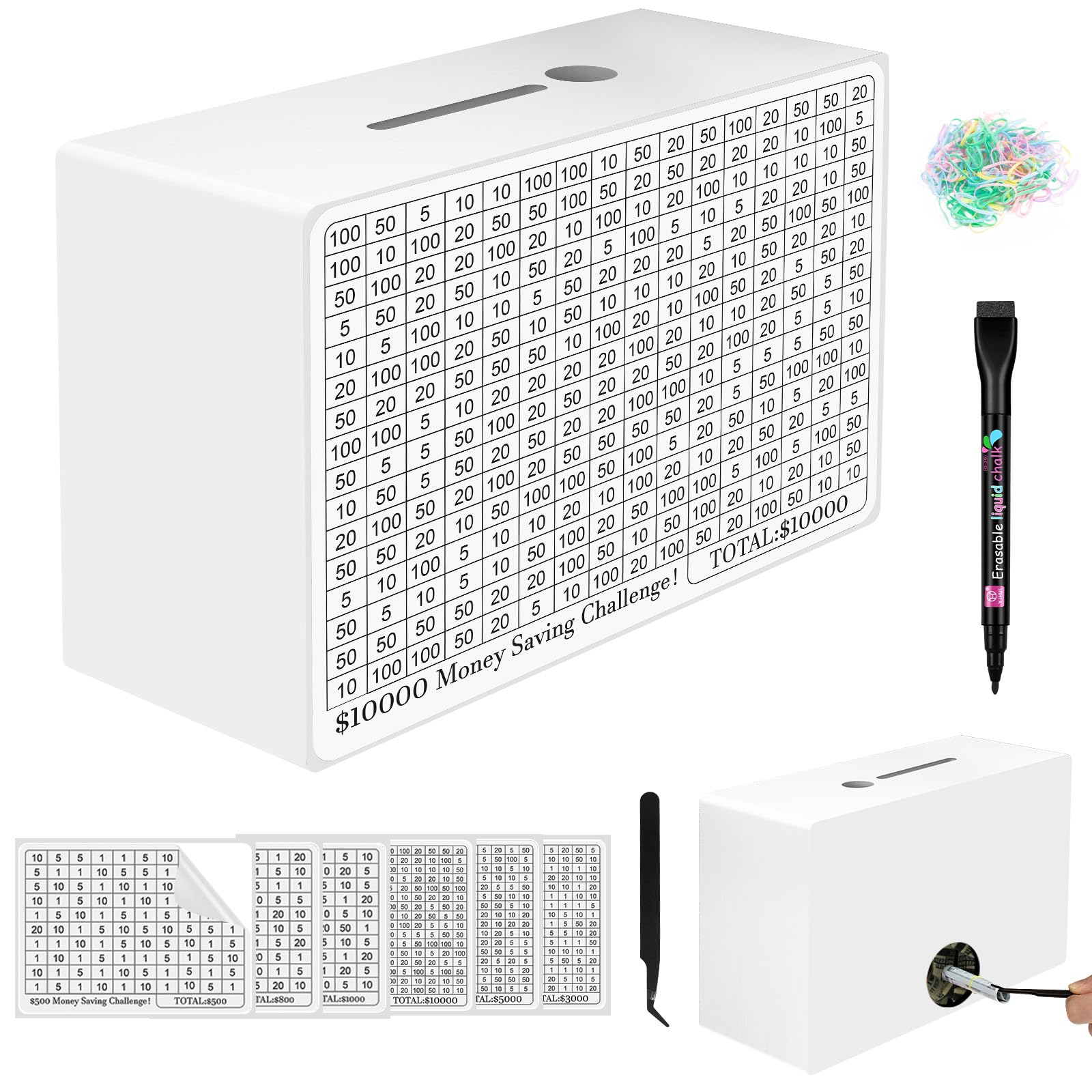 Amazon.com: Wooden Money Saving Box, Cash Vault Savings Box for