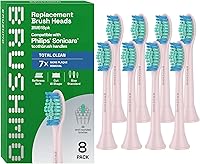 Vista 10 de Brushmo Total Clean - Cabezales de repuesto para cepillos de dientes, compatibles con Philips Sonicare, mango de cepillo de dientes eléctrico
