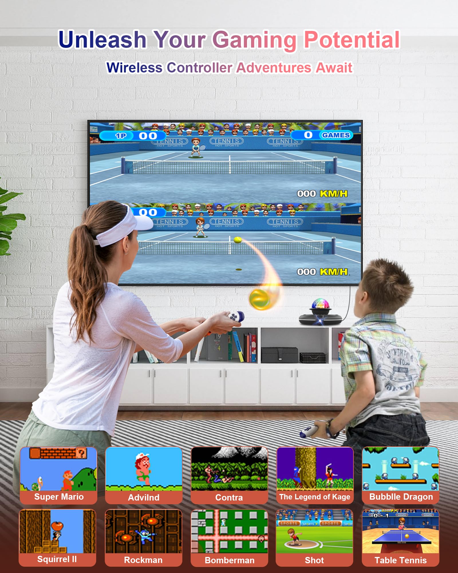 Acelufly Tappetino da Ballo - Elettronicoper Antiscivolo TV con Telecamera, 2 Maniglie Senza Fili e Palla da Discoteca Colorata, Gioco di Ballo per Bambini e Adulti, Regalo per Ragazzi e Ragazze