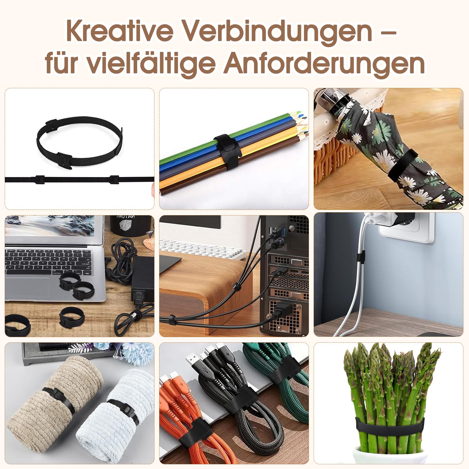 Kabelbox, Rattan Kabelmanagement Box, Hand-Woven Wire Storage, Unter Schreibtisch Kabel Organizer Box, Kabelsalat Verstecken, Kabelorganizer Box Set, für Zuhause und Büro