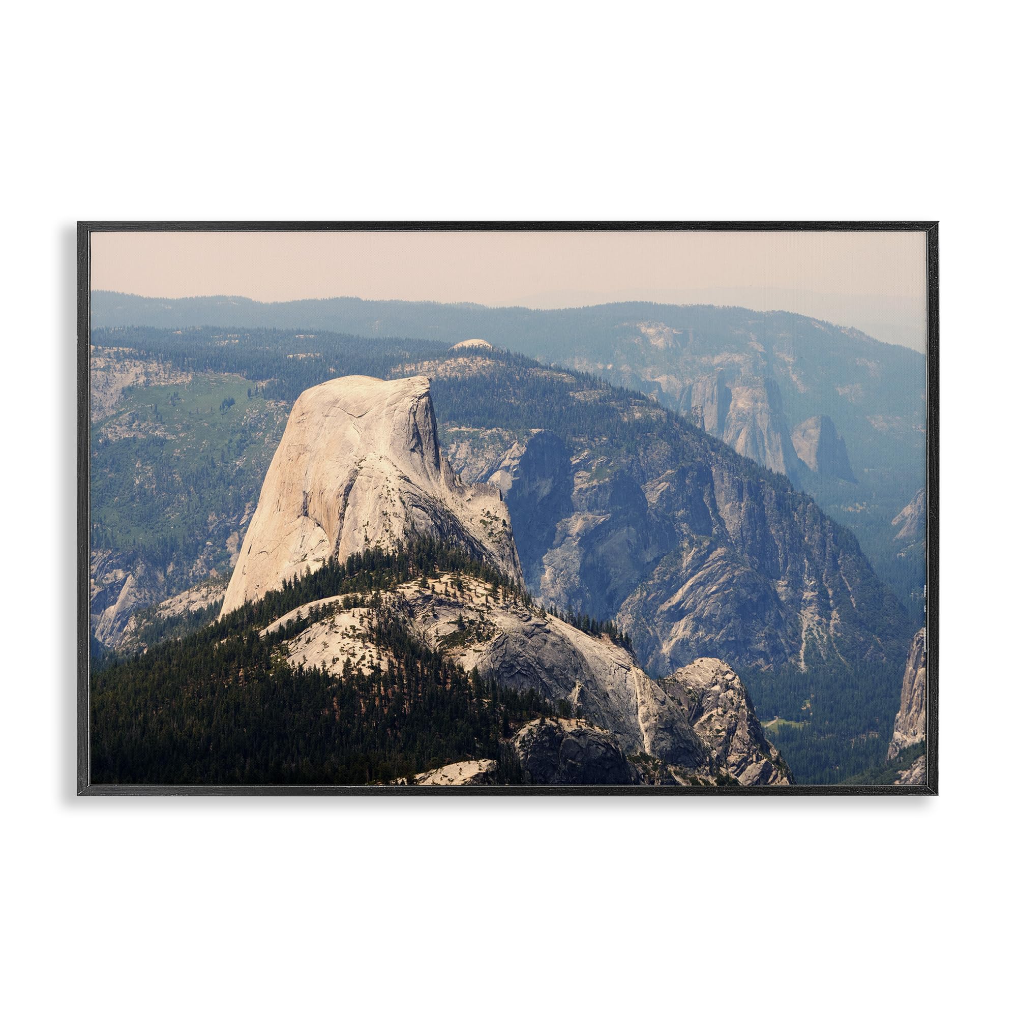 'Granite Monolith Above Forest'| Framed Giclee Art