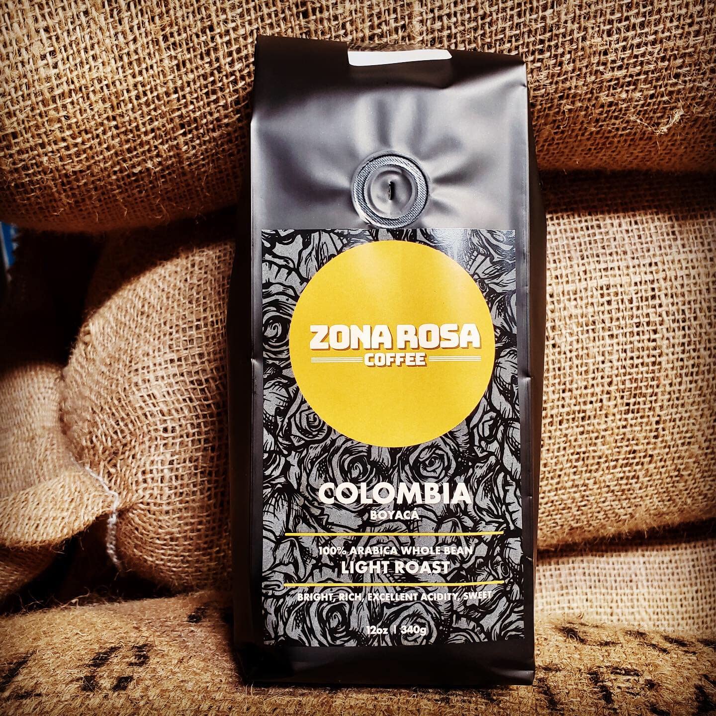 Zona Rosa Caffe, Café Columbia, 12 onzas Comida Gourmet y