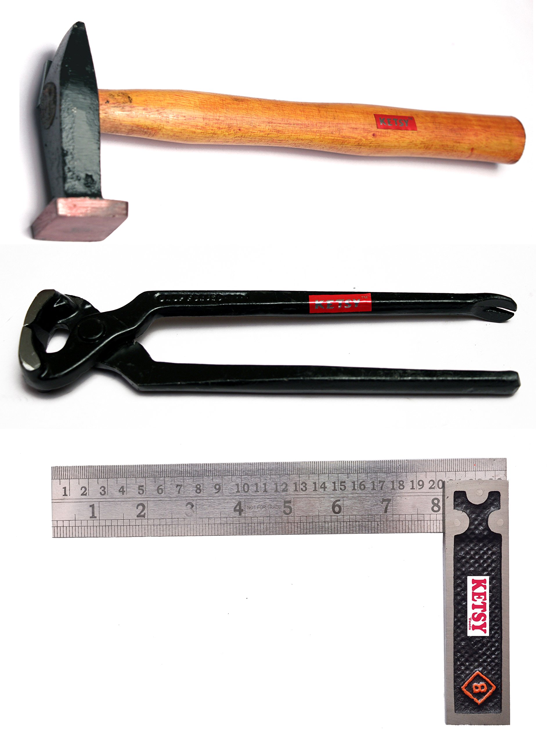 Buy KETSY 725 Hammer 300 Grams with Cobbler Pincer 8 Inch and Try