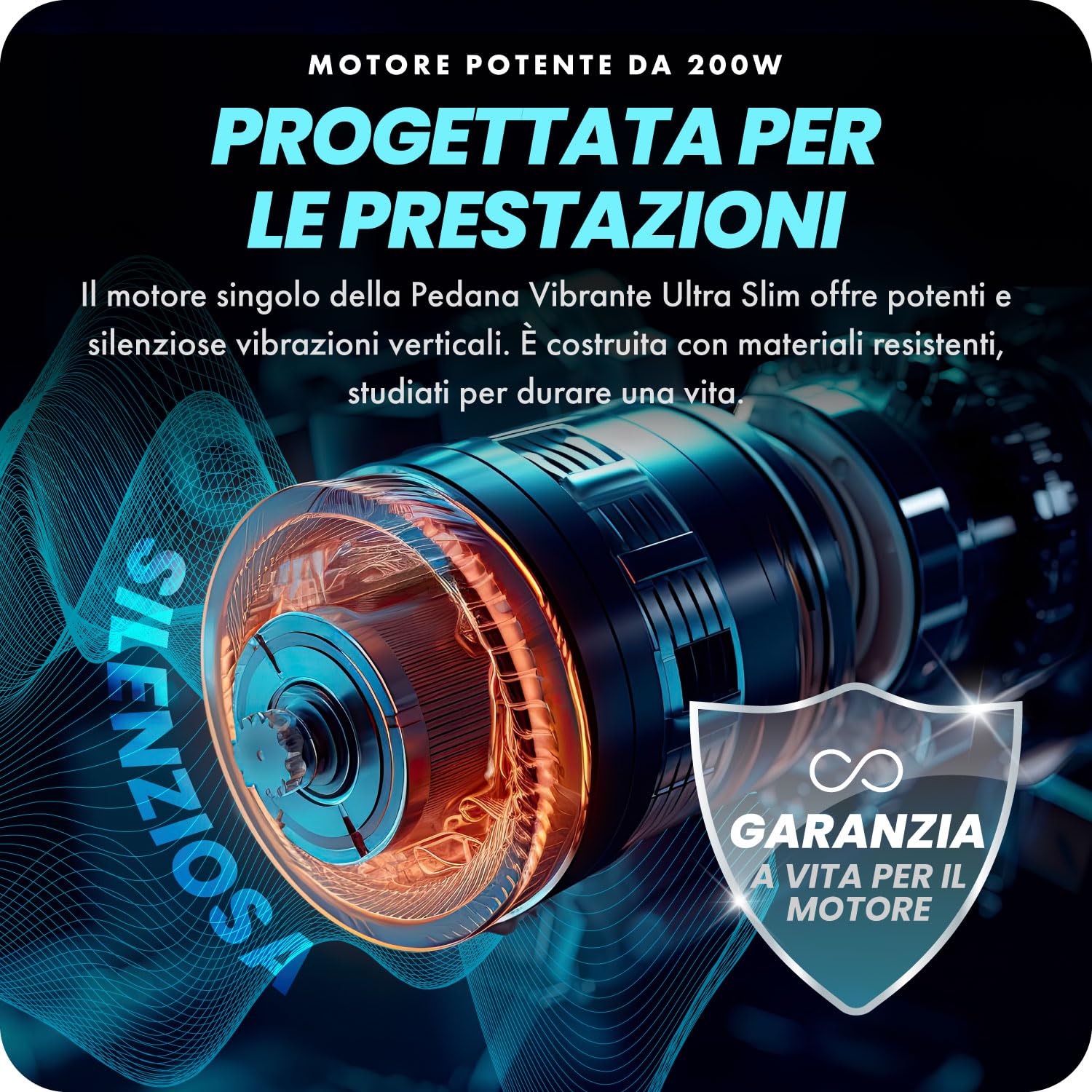 Bluefin Fitness Pedana Vibrante l'allenamento di tutto il corpo Macchina per l’esercizio fisico con le vibrazioni