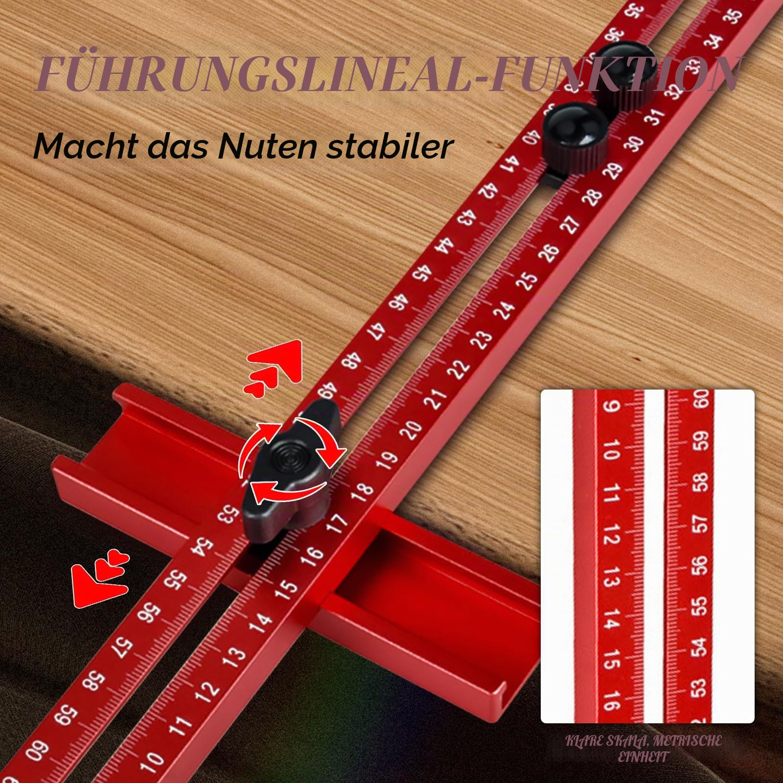4 in 1 Router Fräsen Nut Halterung, Einstellbare Schrankschablone Werkzeug Aluminiumlegierung Router Fräswerkzeug Schrank Hardware Jig Router Tisch Einsatzplatte für Holzbearbeitung