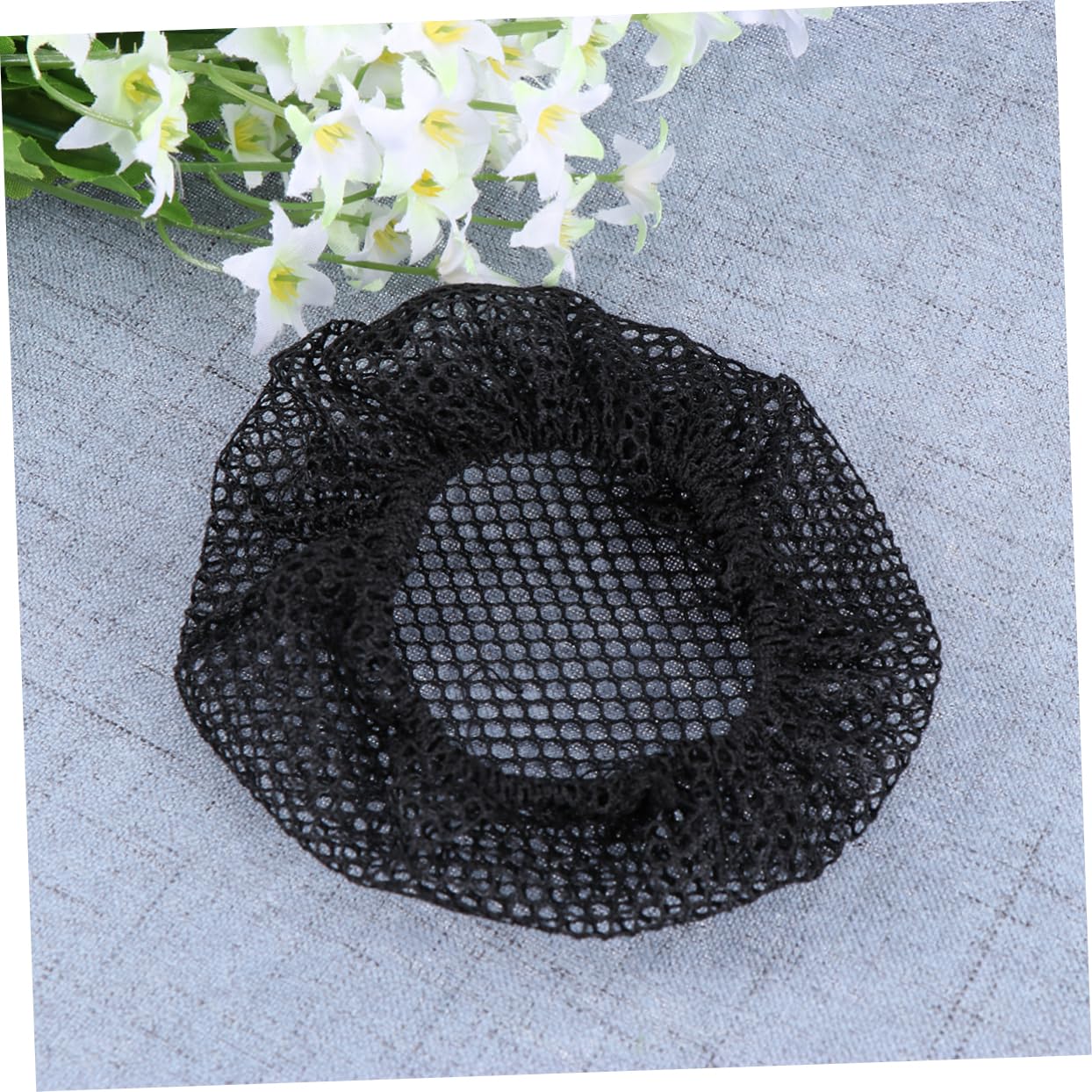 minkissy 60pezzi Rete Per Alta Elasticità Snood Raso Per Performance Di Danza Accessorio Elegante Per Ballo Senza Pizzo Nero