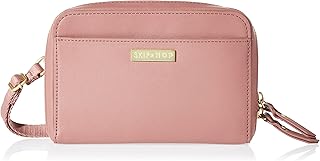 Skip Hop Adjustable Greenwich Easy-Access Convertible-Pack, Vegan Leather, Dusty Rose 1 Count (Pack of 1)