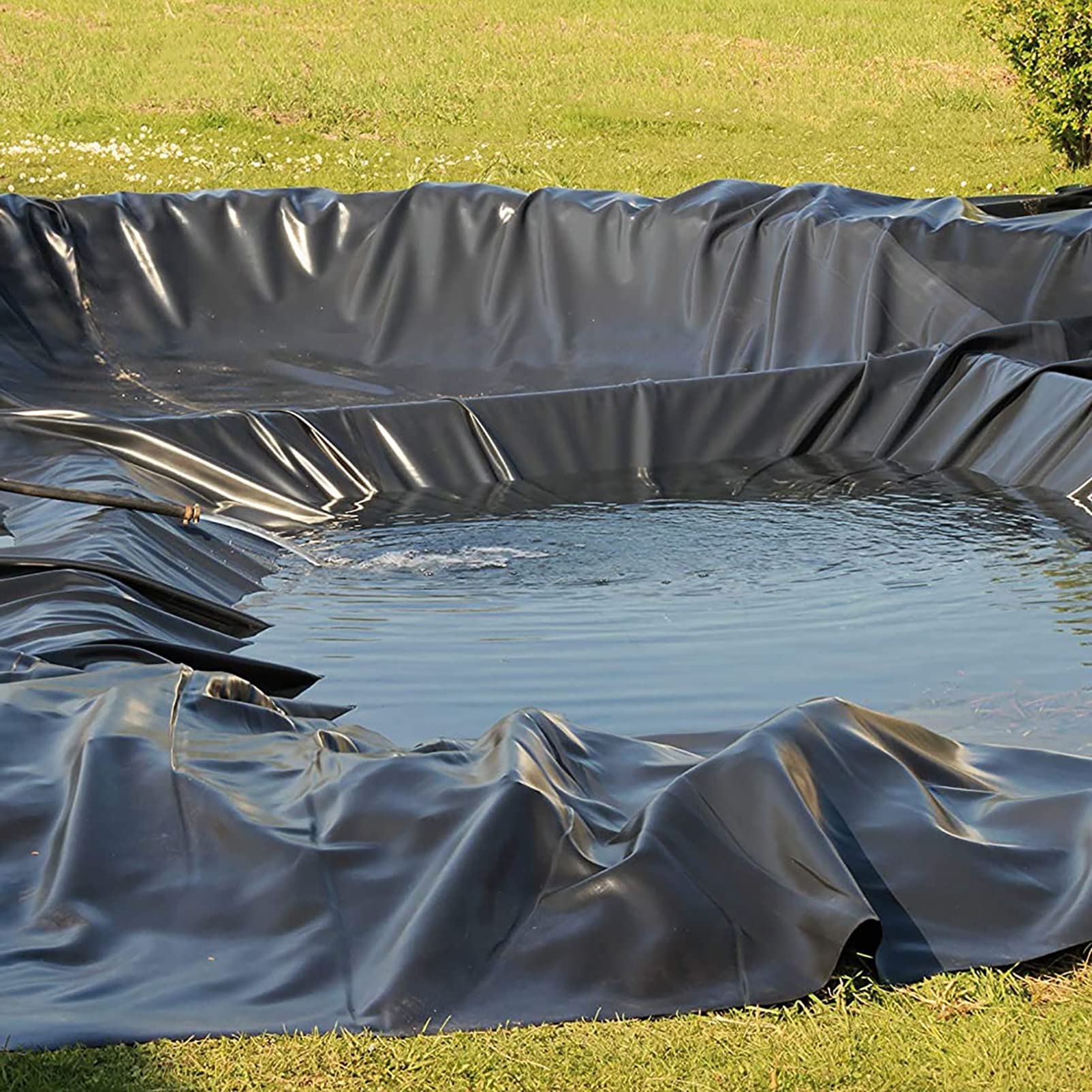 Bâche Bassin Polyéthylène Haute Densité 6x10m | Liner Étang Étanche | Pour Piscine Koï, Cascades, Jardins | Résistante Aux UV & Déchirures
