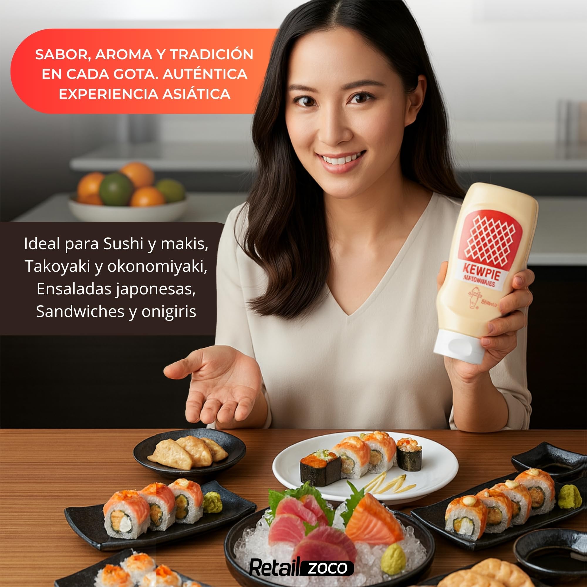 Mayonesa japonesa sin gluten 500 ml salsa umami