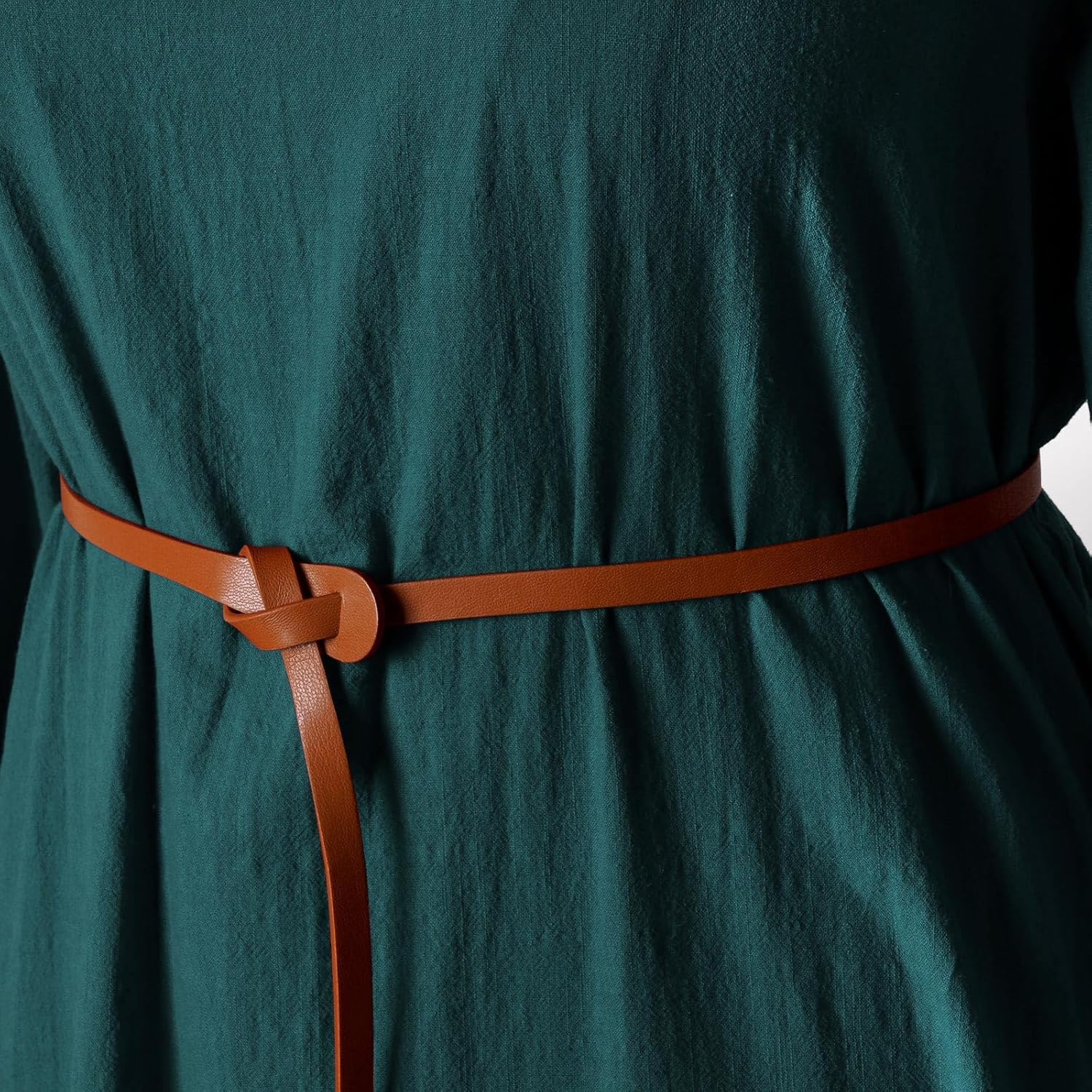 Women's Medieval Viking Dress Renaissance Peasant Linen Underdress - Image 5