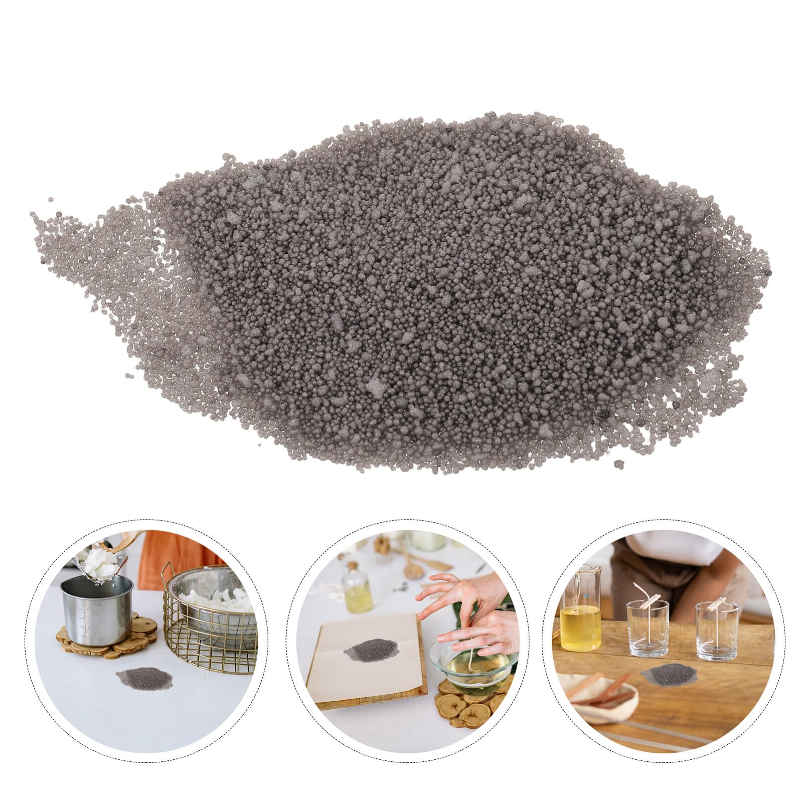 GALPADA Kit Cera in Polvere per Candele 1kg Ricaricabile in Paraffina, senza Profumo, per Decorazioni Eleganti in Casa e Feste