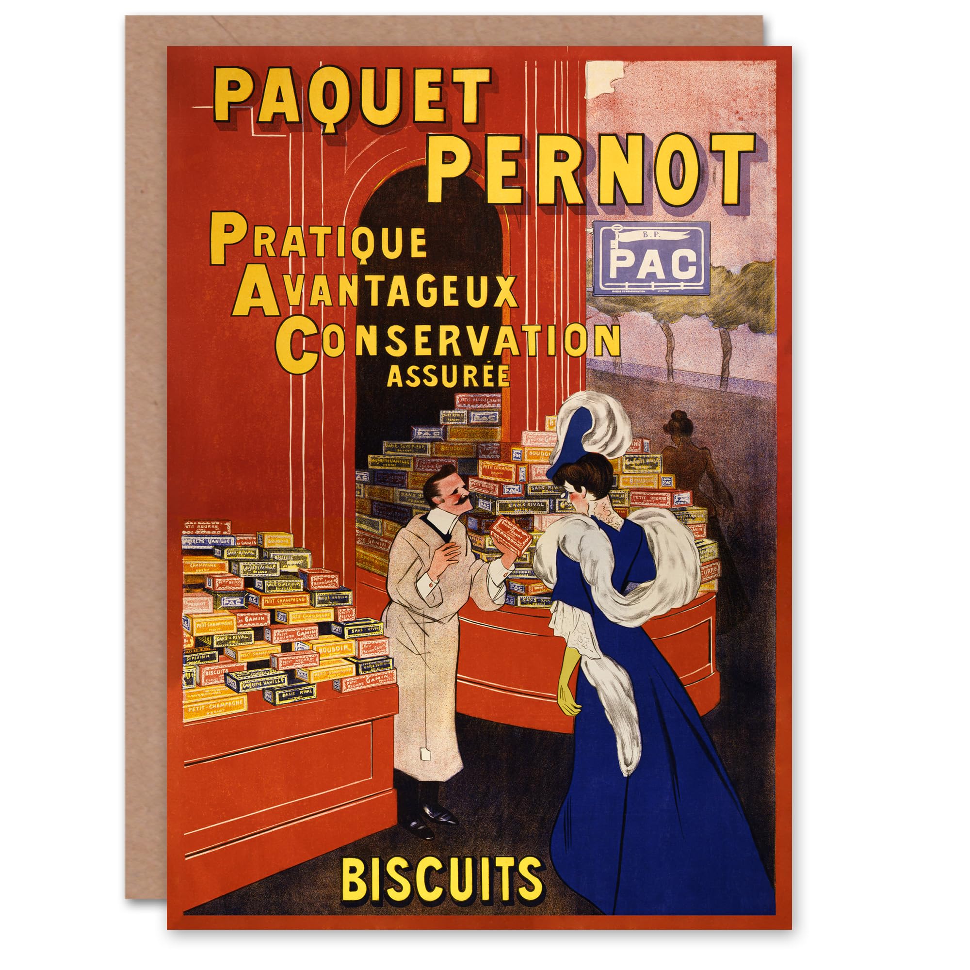 Artery8 Leonetto Cappiello Art Card Biscuits Pernot Vintage Advert