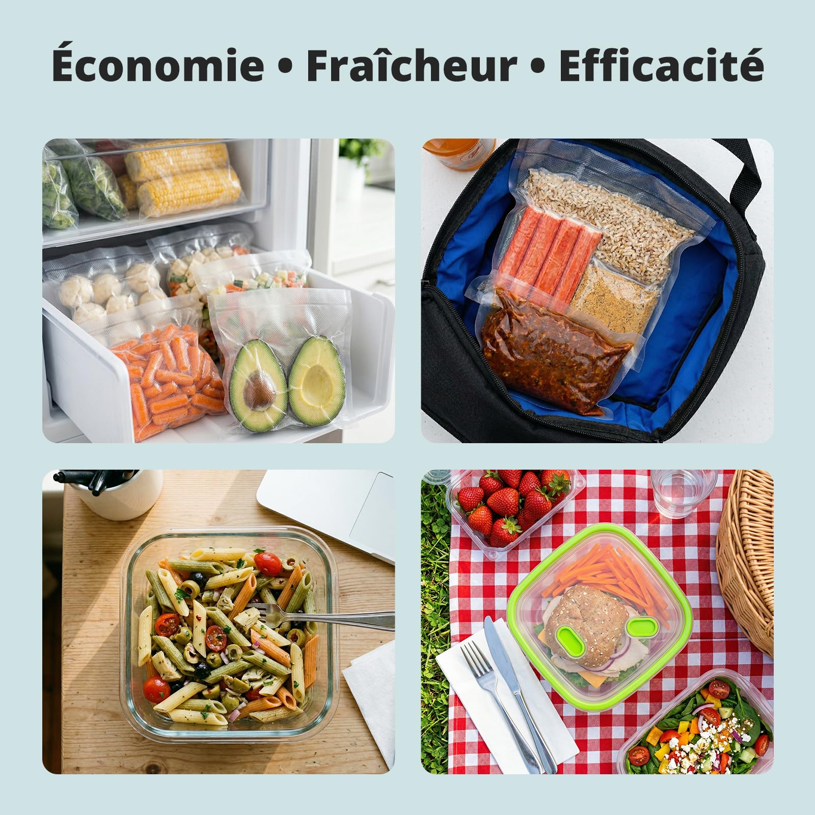 AIRMSEN Machine sous Vide 6-en-1 Entièrement Automatique avec Fonction de Gonflage, Aspiration Profonde Automatique, Coupe-sac Intégré et Rangement de Tuyau, Modes Sec & Humide, Vert Menthe