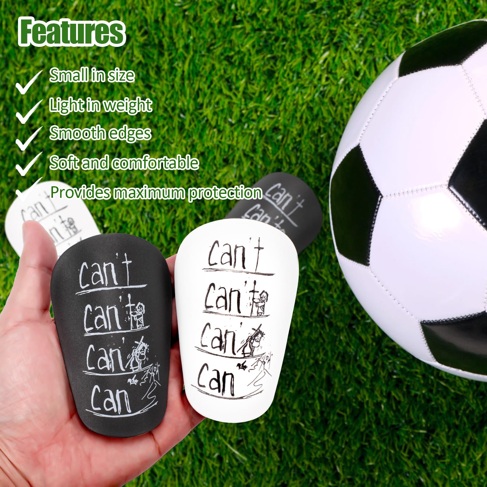 2 Paia Di Mini Parastinchi Da Calcio Per Bambini E Adulti, Protezioni Antiurto In EVA, Leggere E Traspiranti, Ideali Per Allenamento