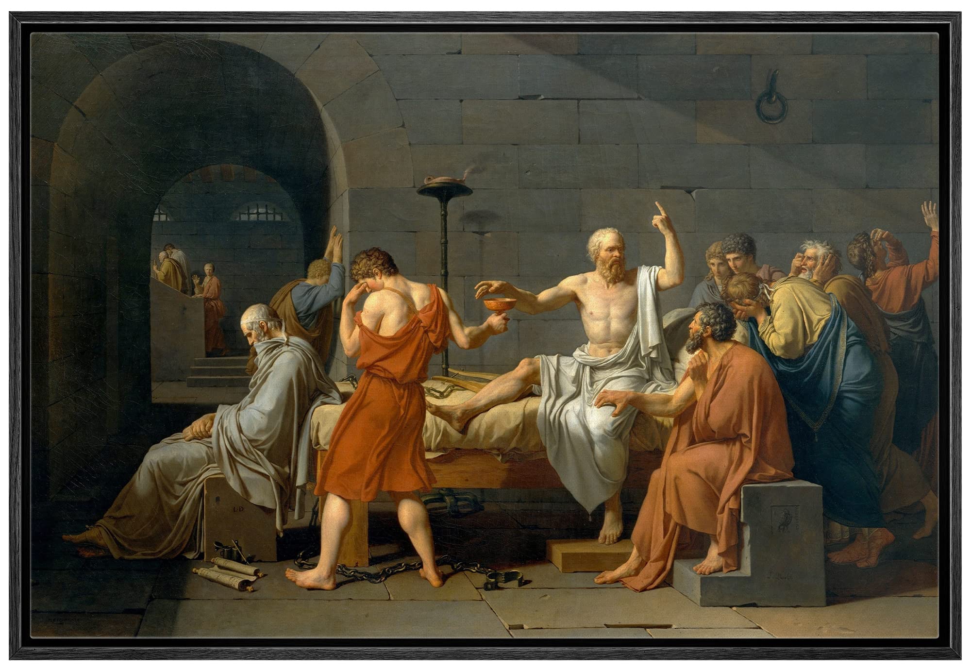Amazon.com: wall26 - The Death of Socrates by Jacques-Louis David
