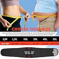 Vista 5 de FEATOL Soporte de espalda transpirable con almohadilla lumbar para mujeres y hombres, cinturón de soporte para alivio del dolor de espalda baja